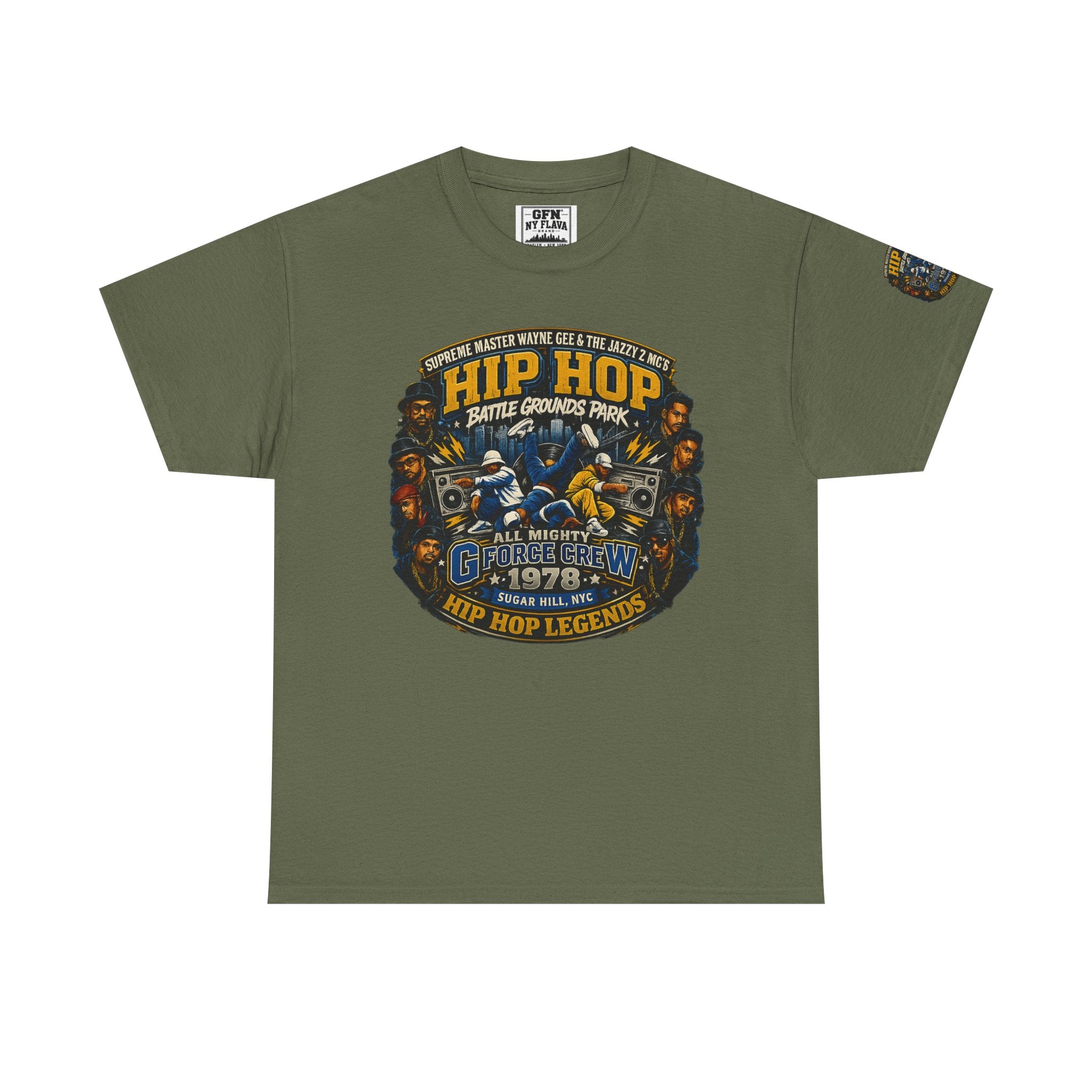 Hip Hop Legends Vintage Graphic Tee — Battle Grounds Park 1978 Retro T-Shirt