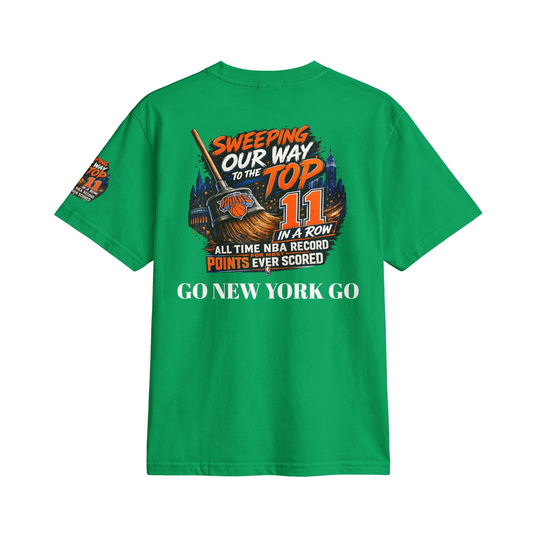 Knicks 2025 Eastern Conference Champions T-Shirt — "Sweeping Our Way to the Top"