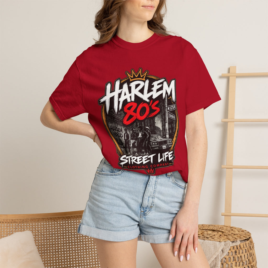 Harlem 80s Street Life T-Shirt | Retro Urban Graphic Tee