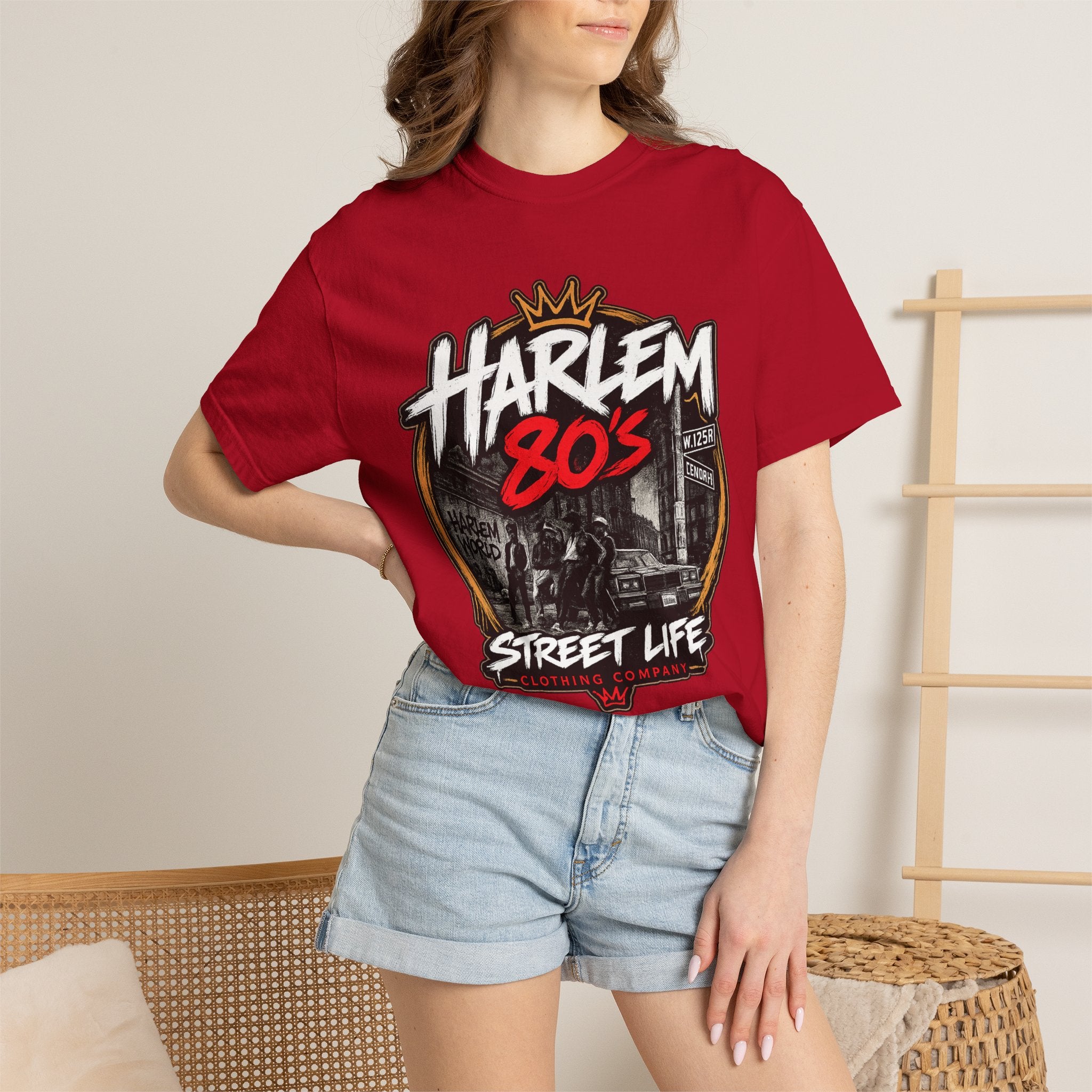 Harlem 80s Street Life T-Shirt | Retro Urban Graphic Tee