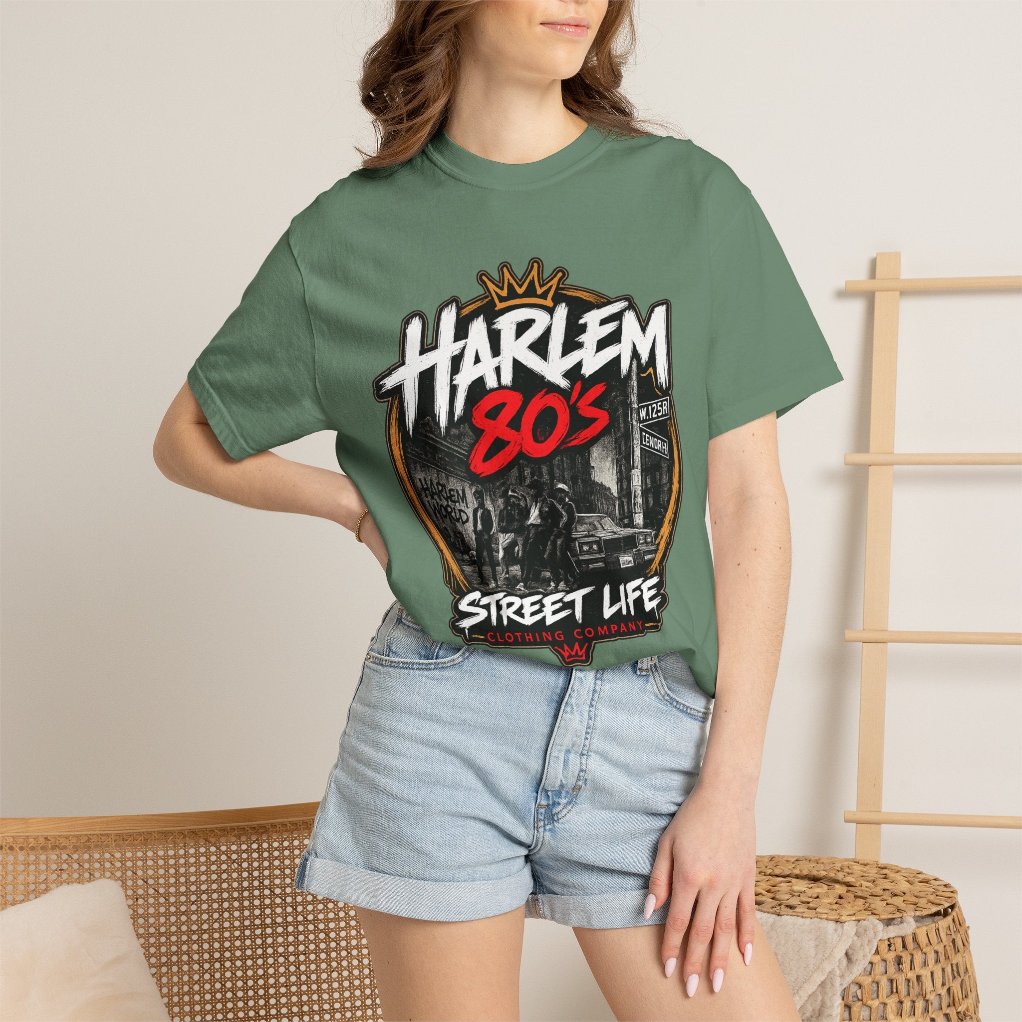 Harlem 80s Street Life T-Shirt | Retro Urban Graphic Tee