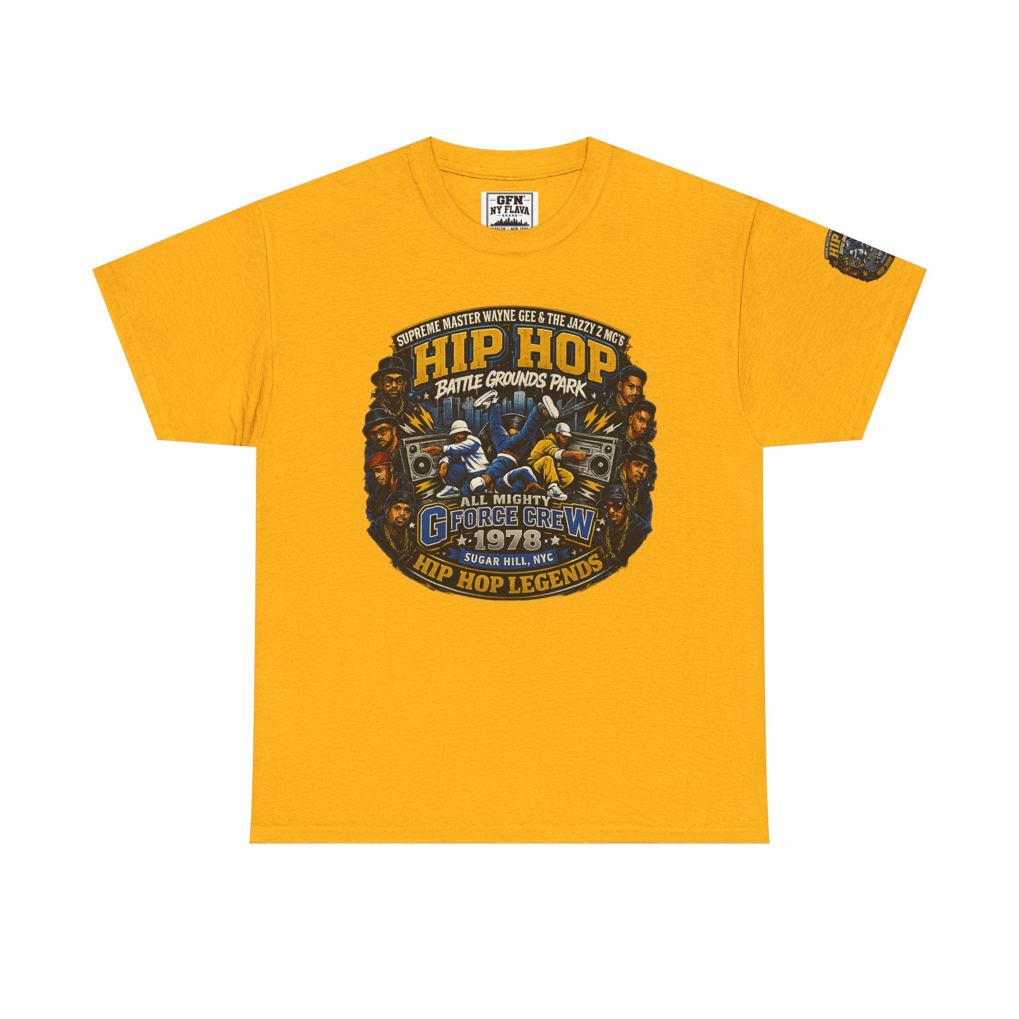 Hip Hop Legends Vintage Graphic Tee — Battle Grounds Park 1978 Retro T-Shirt