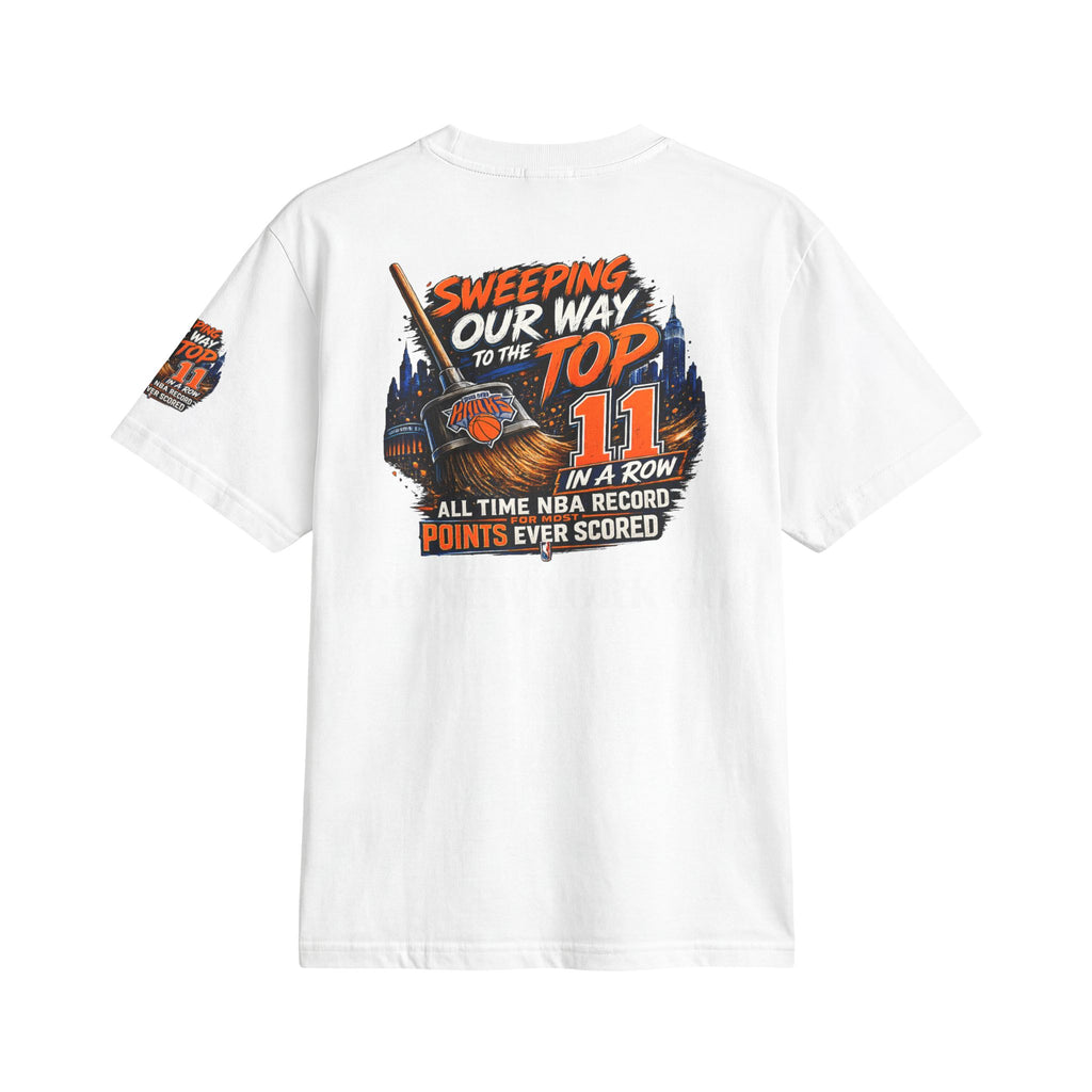 Knicks 2025 Eastern Conference Champions T-Shirt — "Sweeping Our Way to the Top"