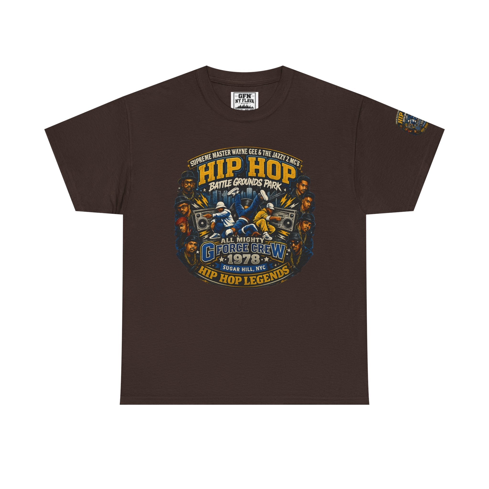 Hip Hop Legends Vintage Graphic Tee — Battle Grounds Park 1978 Retro T-Shirt