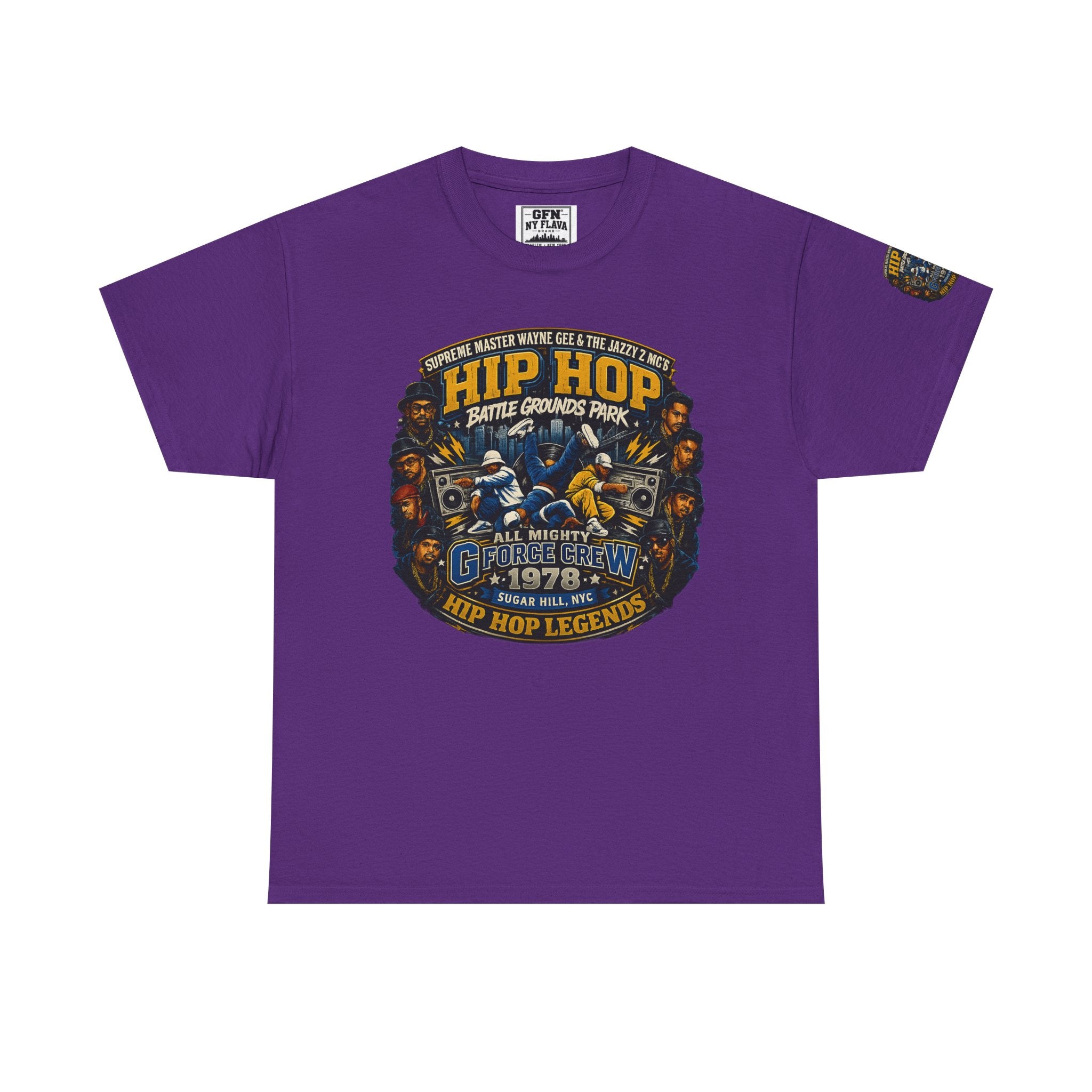 Hip Hop Legends Vintage Graphic Tee — Battle Grounds Park 1978 Retro T-Shirt