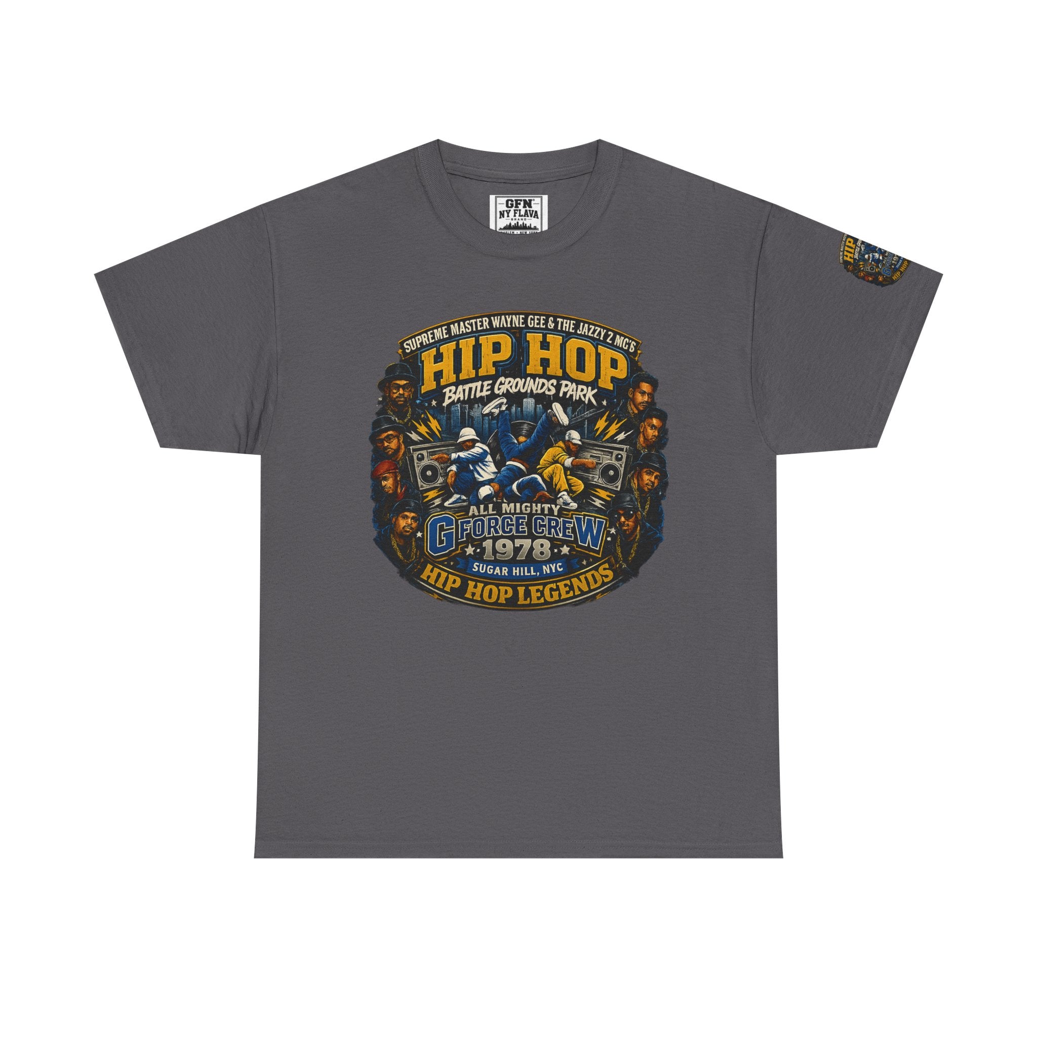 Hip Hop Legends Vintage Graphic Tee — Battle Grounds Park 1978 Retro T-Shirt