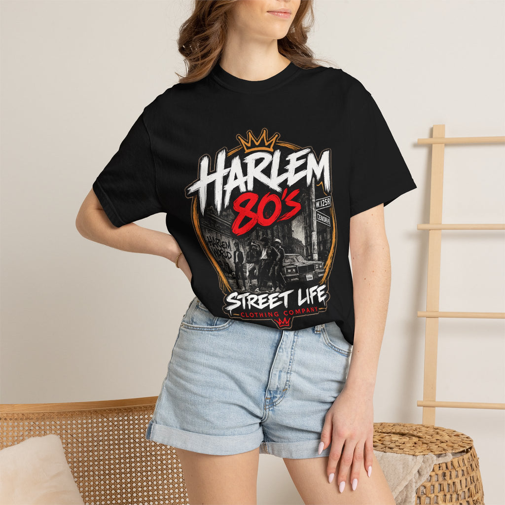 Harlem 80s Street Life T-Shirt | Retro Urban Graphic Tee