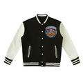 Two-Tone Fleeced Varsity Jacket ny knicks eastern conference jacket