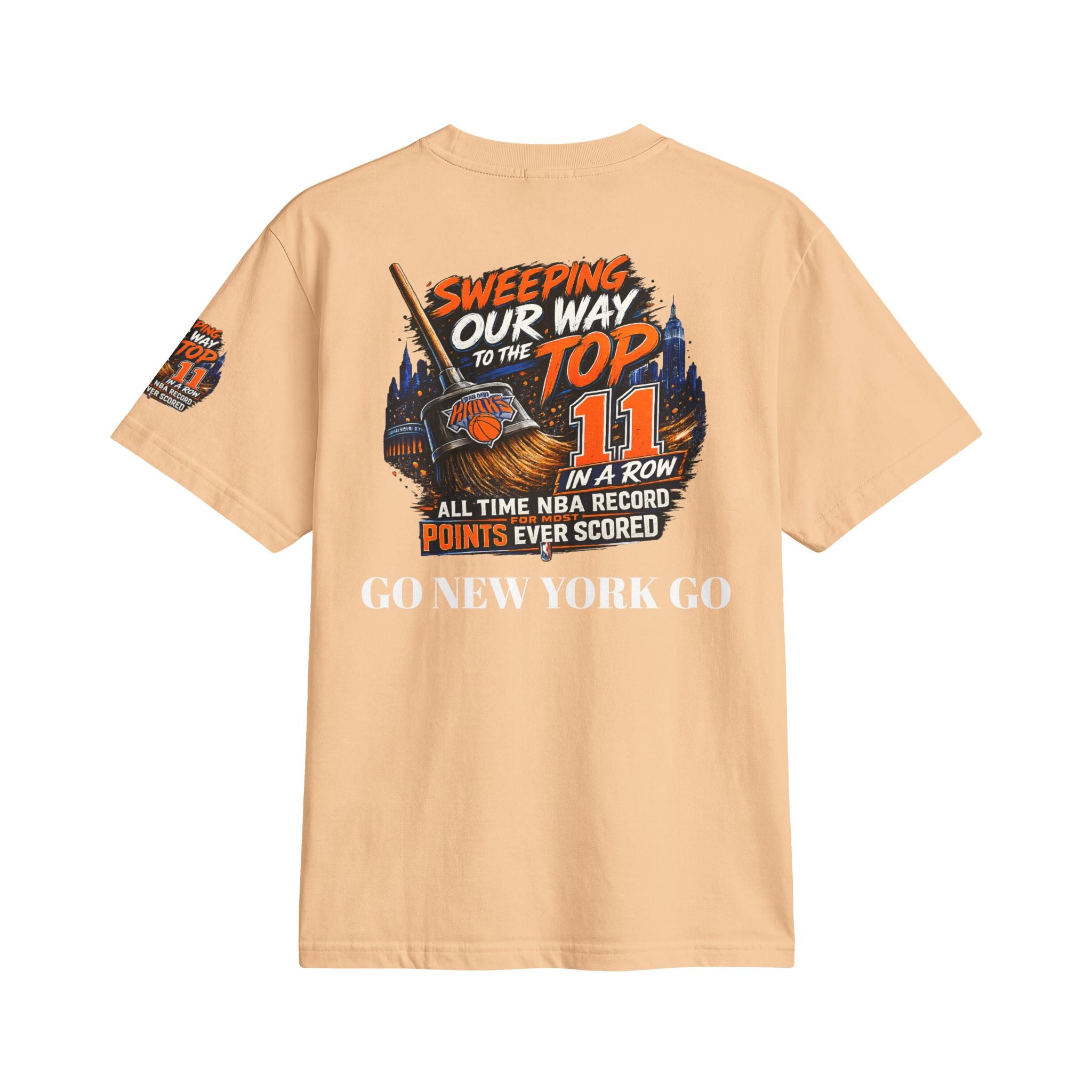 Knicks 2025 Eastern Conference Champions T-Shirt — "Sweeping Our Way to the Top"