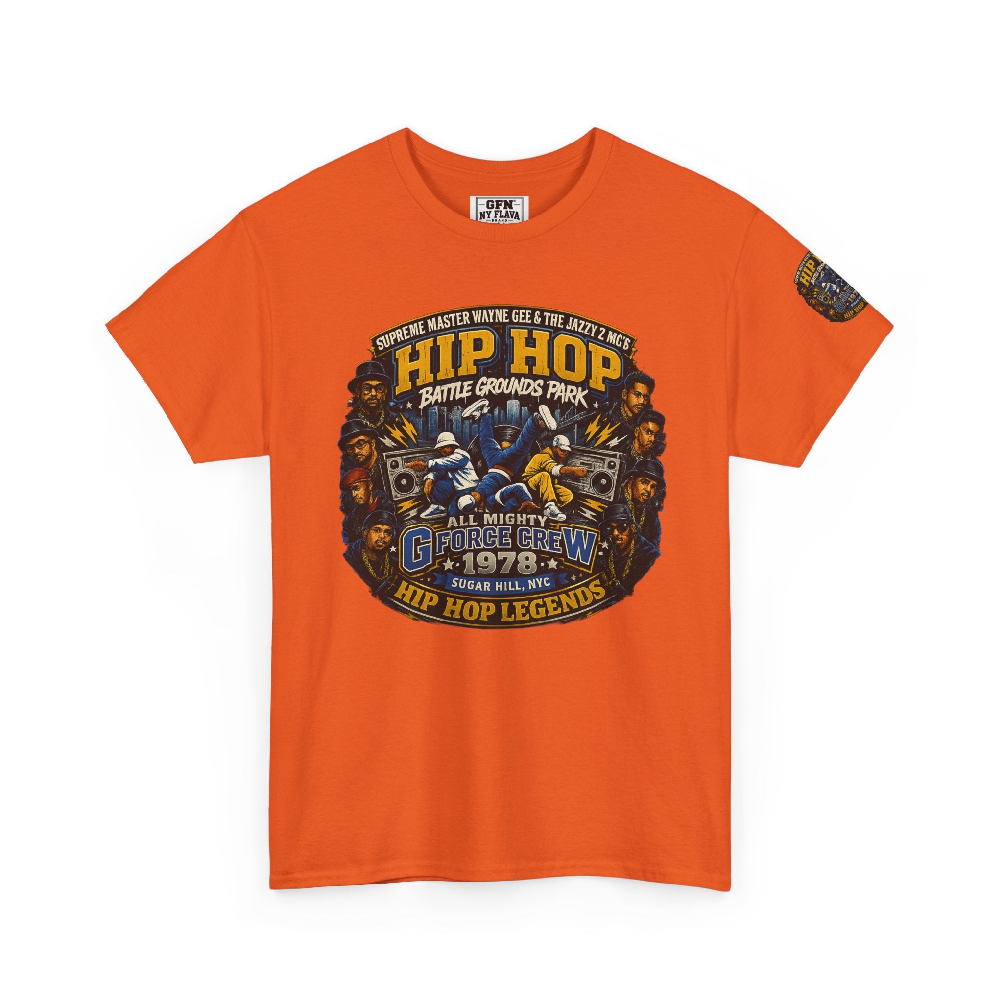 Hip Hop Legends Vintage Graphic Tee — Battle Grounds Park 1978 Retro T-Shirt