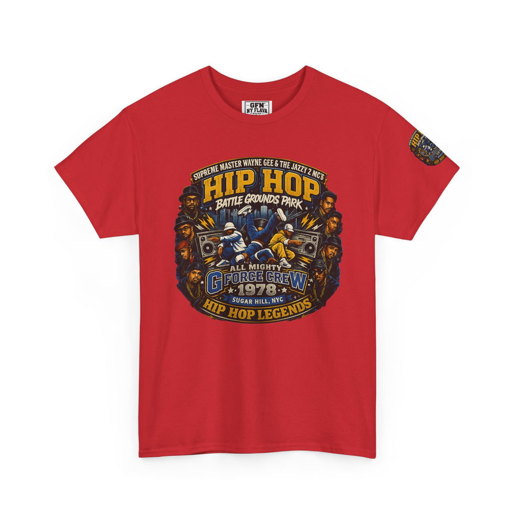 Hip Hop Legends Vintage Graphic Tee — Battle Grounds Park 1978 Retro T-Shirt