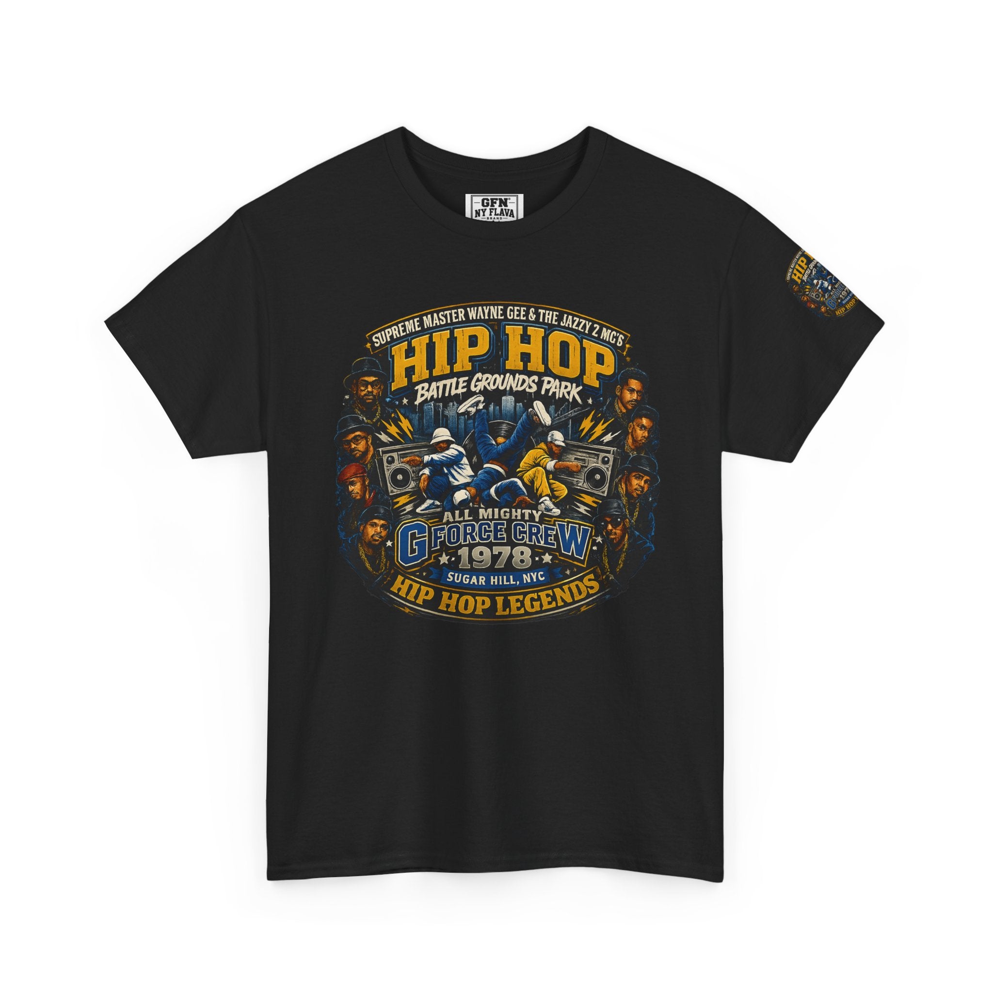 Hip Hop Legends Vintage Graphic Tee — Battle Grounds Park 1978 Retro T-Shirt