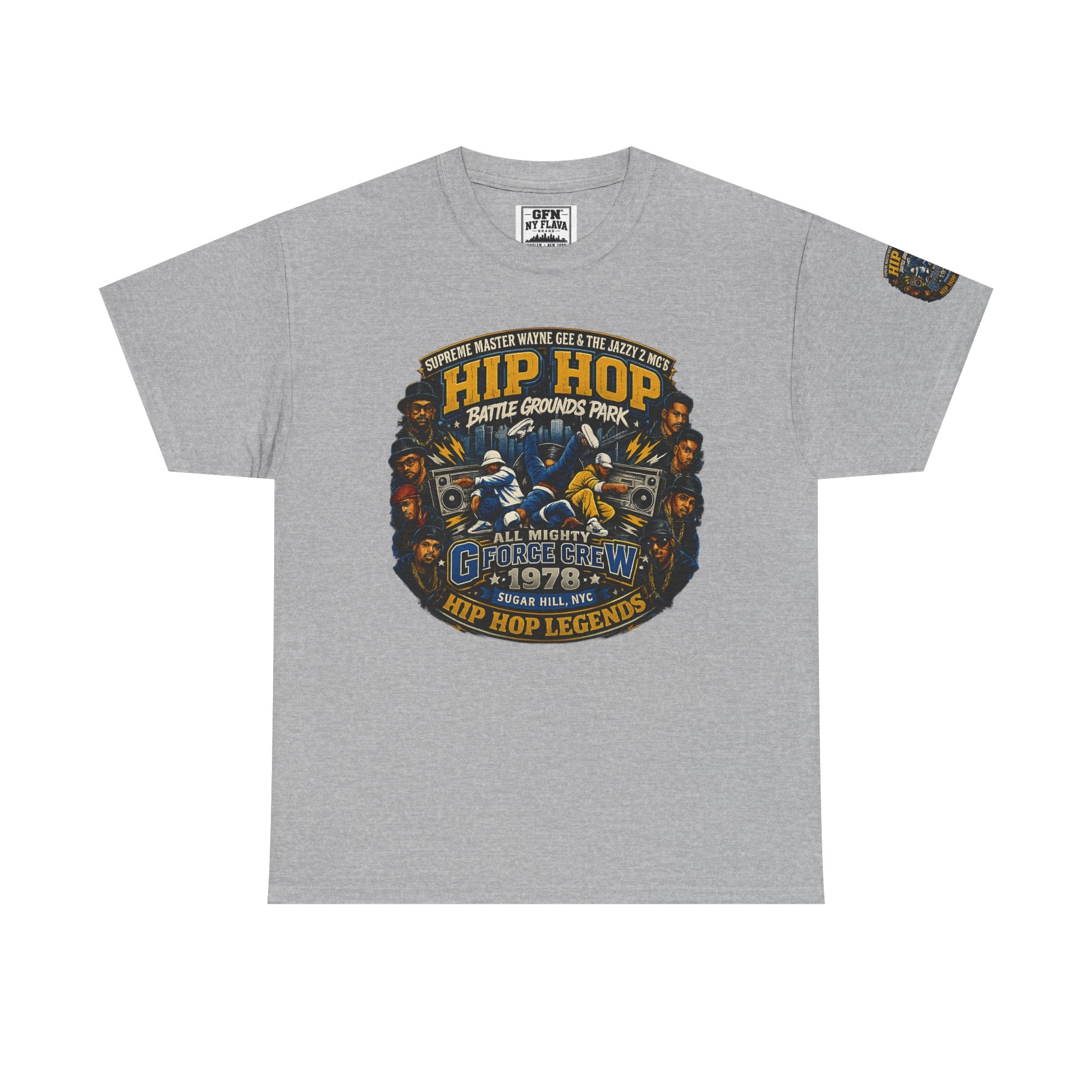 Hip Hop Legends Vintage Graphic Tee — Battle Grounds Park 1978 Retro T-Shirt