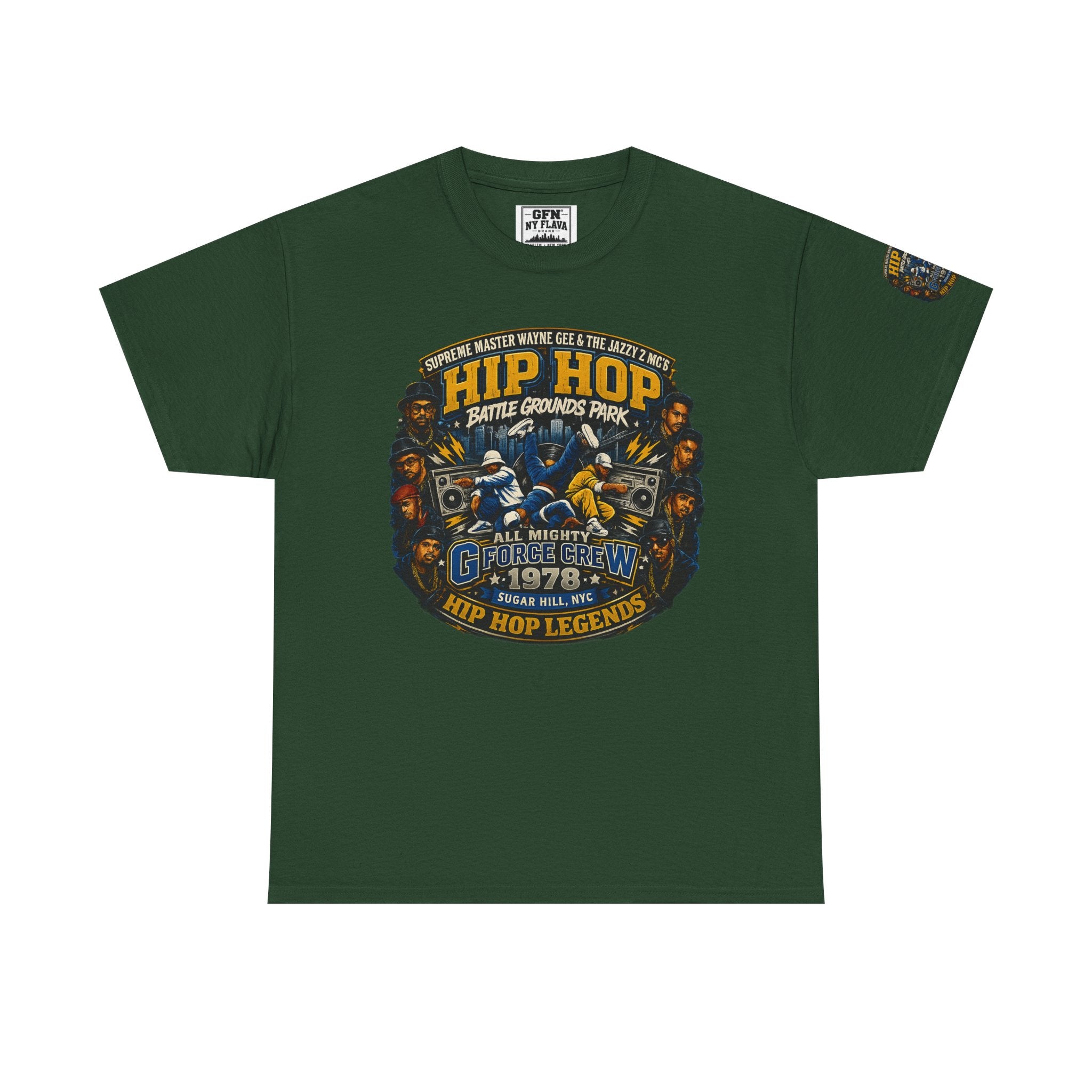 Hip Hop Legends Vintage Graphic Tee — Battle Grounds Park 1978 Retro T-Shirt