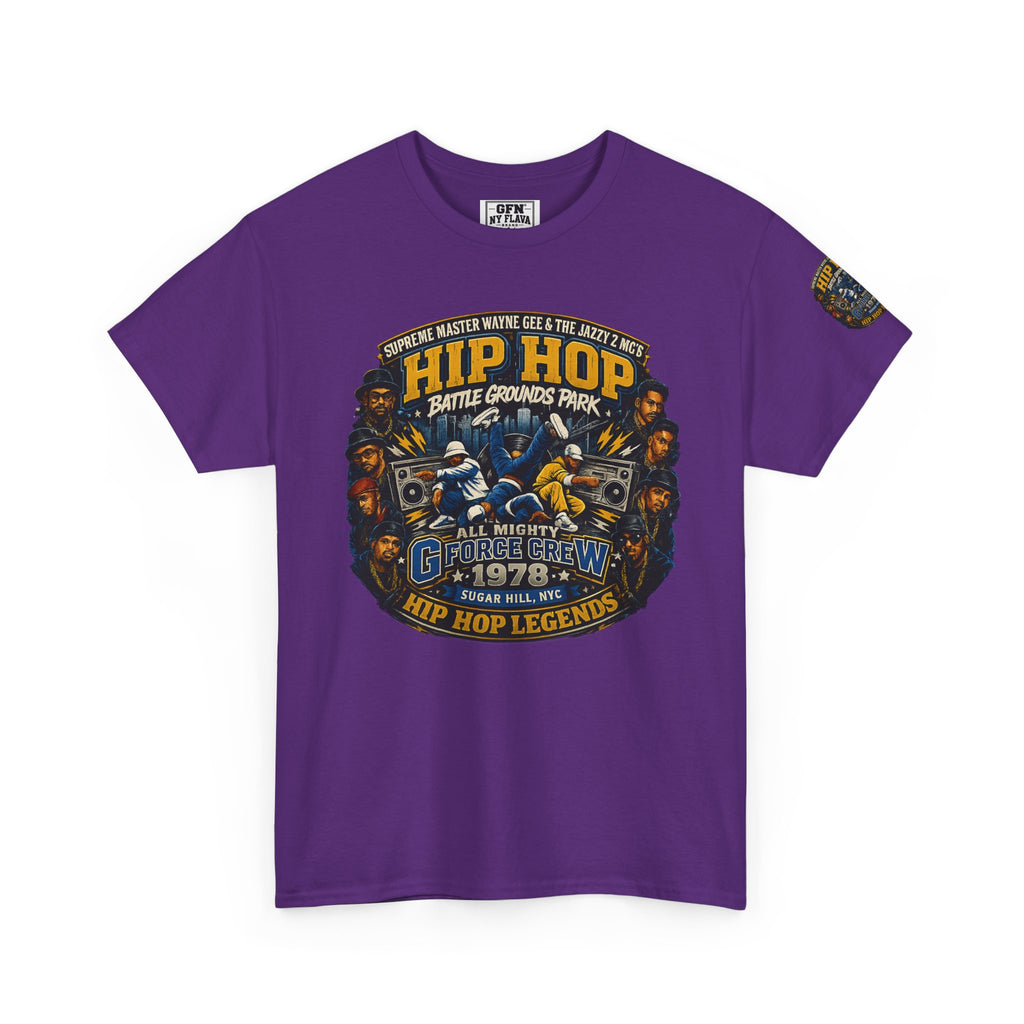 Hip Hop Legends Vintage Graphic Tee — Battle Grounds Park 1978 Retro T-Shirt