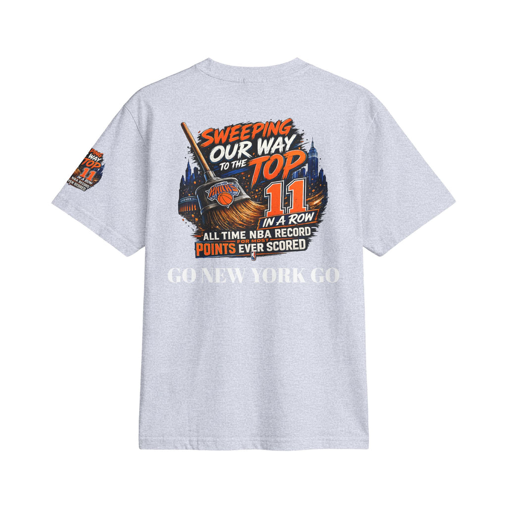 Knicks 2025 Eastern Conference Champions T-Shirt — "Sweeping Our Way to the Top"