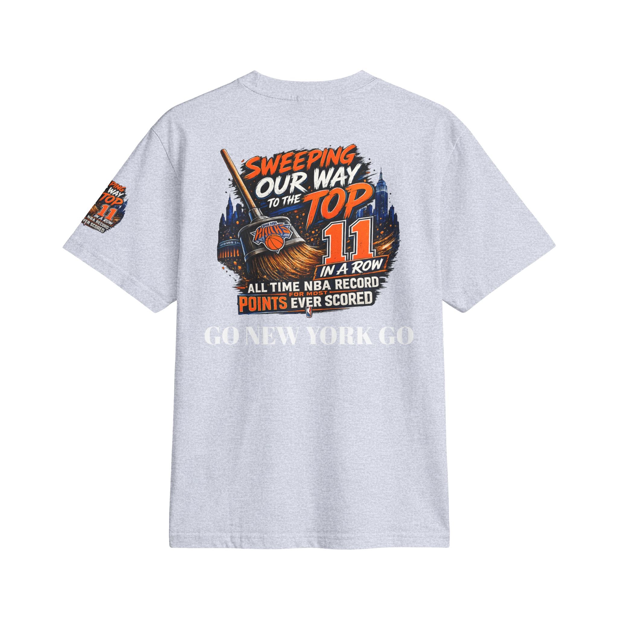 Knicks 2025 Eastern Conference Champions T-Shirt — "Sweeping Our Way to the Top"