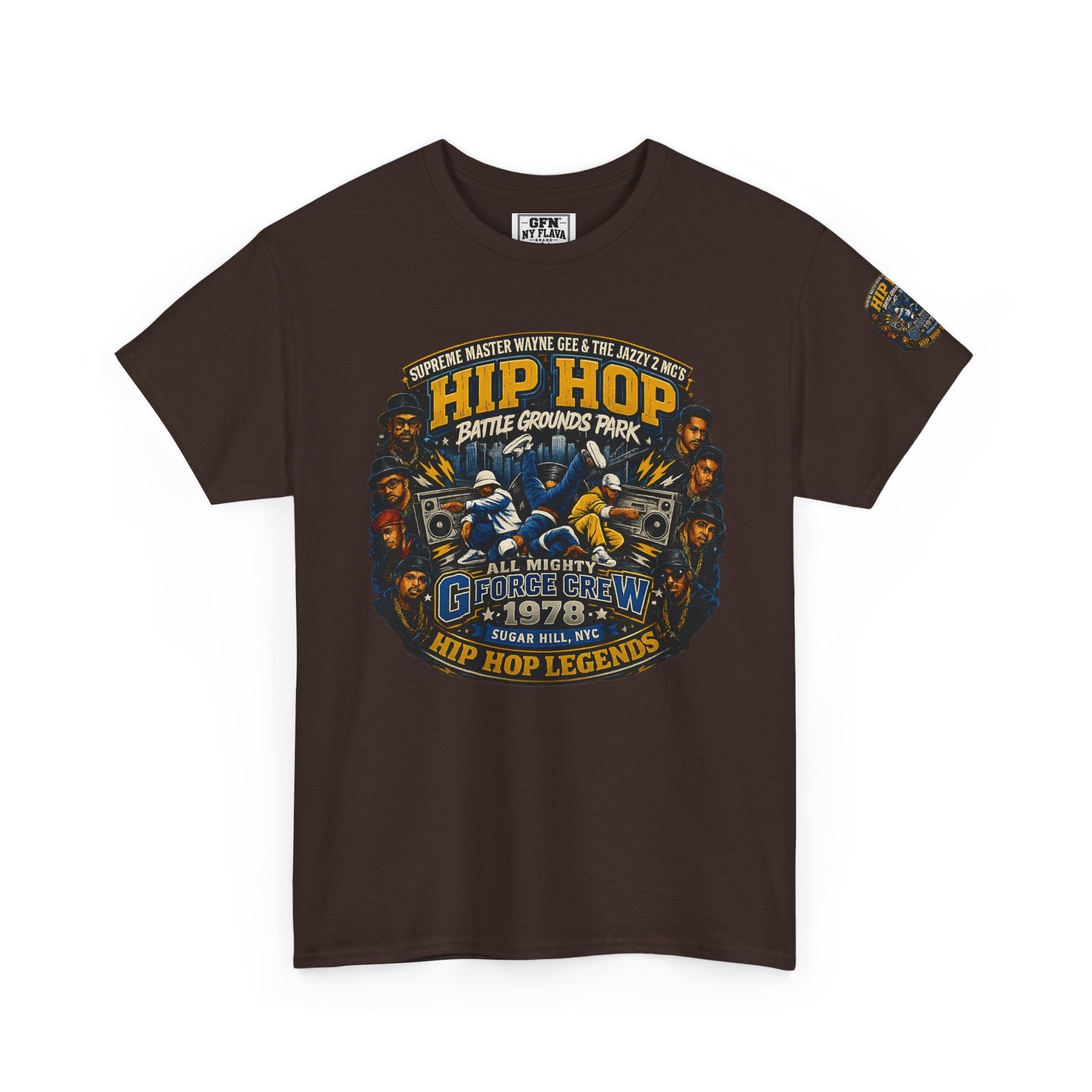 Hip Hop Legends Vintage Graphic Tee — Battle Grounds Park 1978 Retro T-Shirt