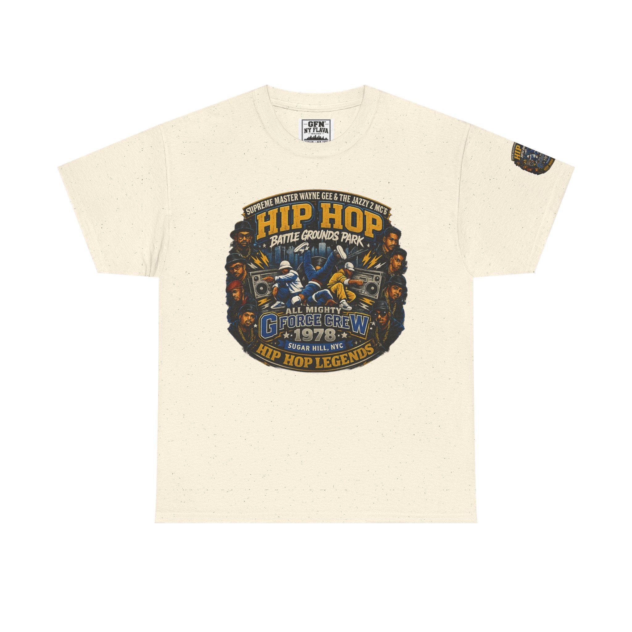 Hip Hop Legends Vintage Graphic Tee — Battle Grounds Park 1978 Retro T-Shirt