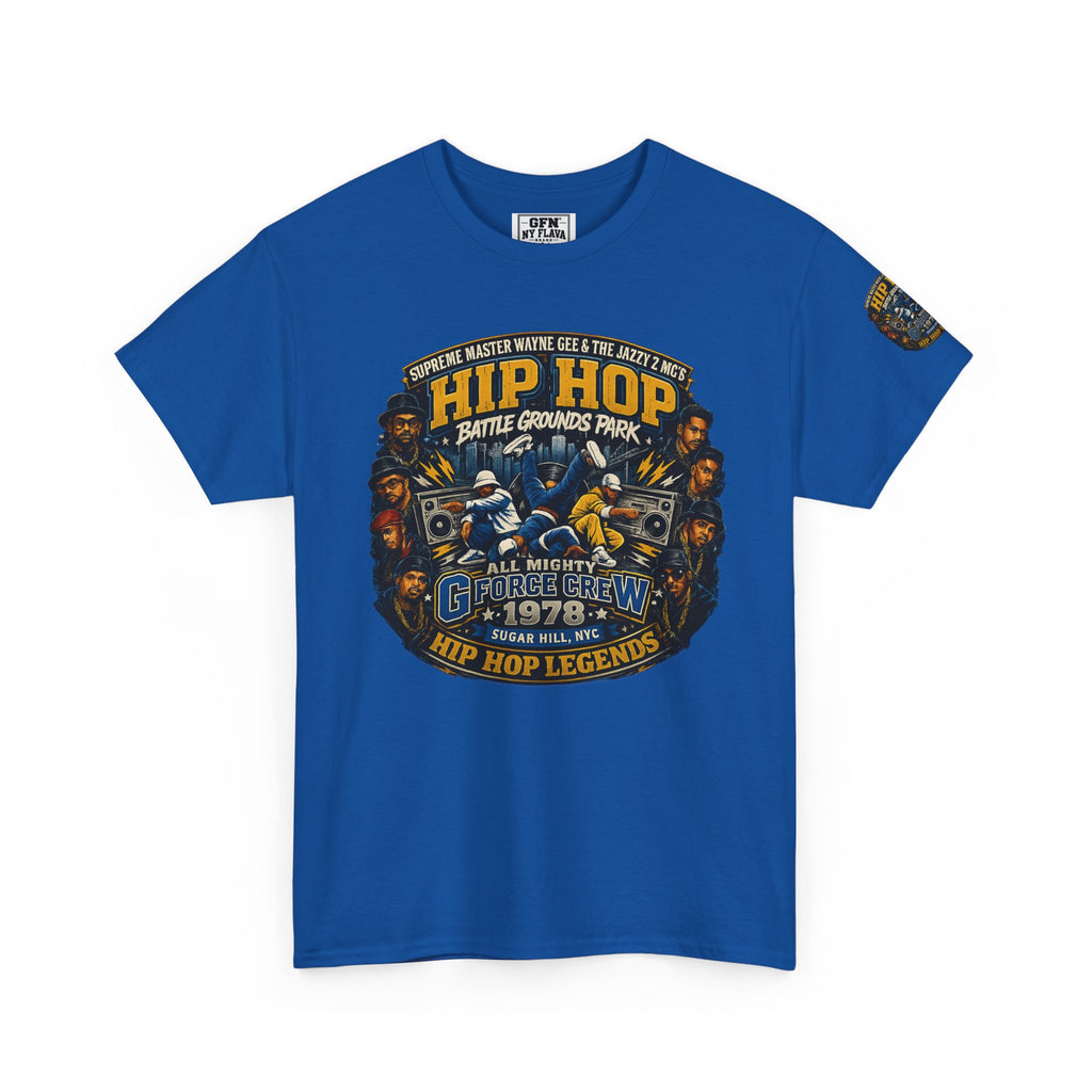 Hip Hop Legends Vintage Graphic Tee — Battle Grounds Park 1978 Retro T-Shirt