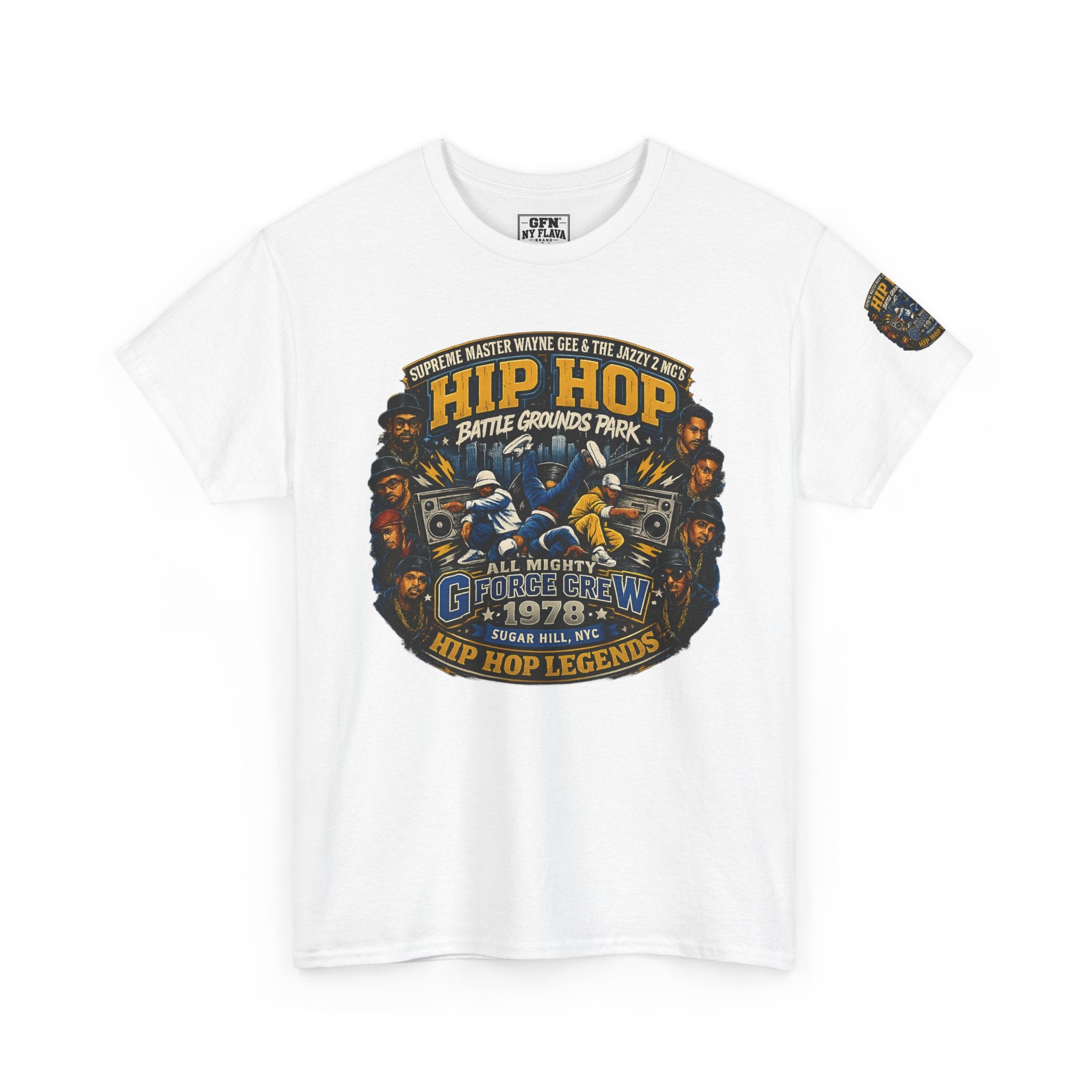 Hip Hop Legends Vintage Graphic Tee — Battle Grounds Park 1978 Retro T-Shirt