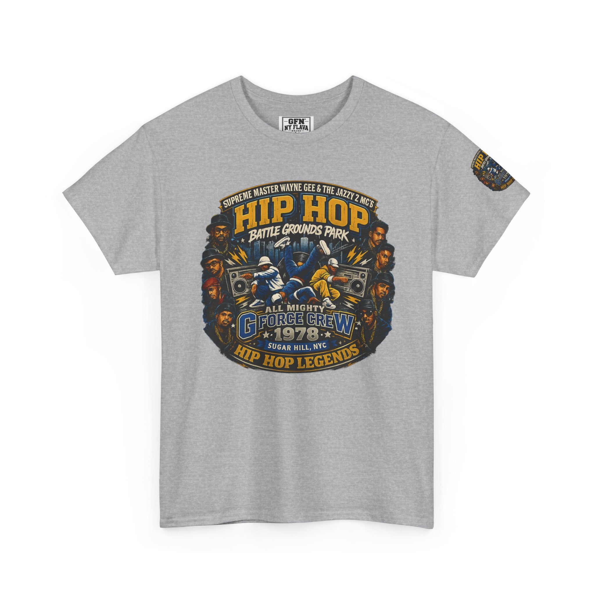 Hip Hop Legends Vintage Graphic Tee — Battle Grounds Park 1978 Retro T-Shirt