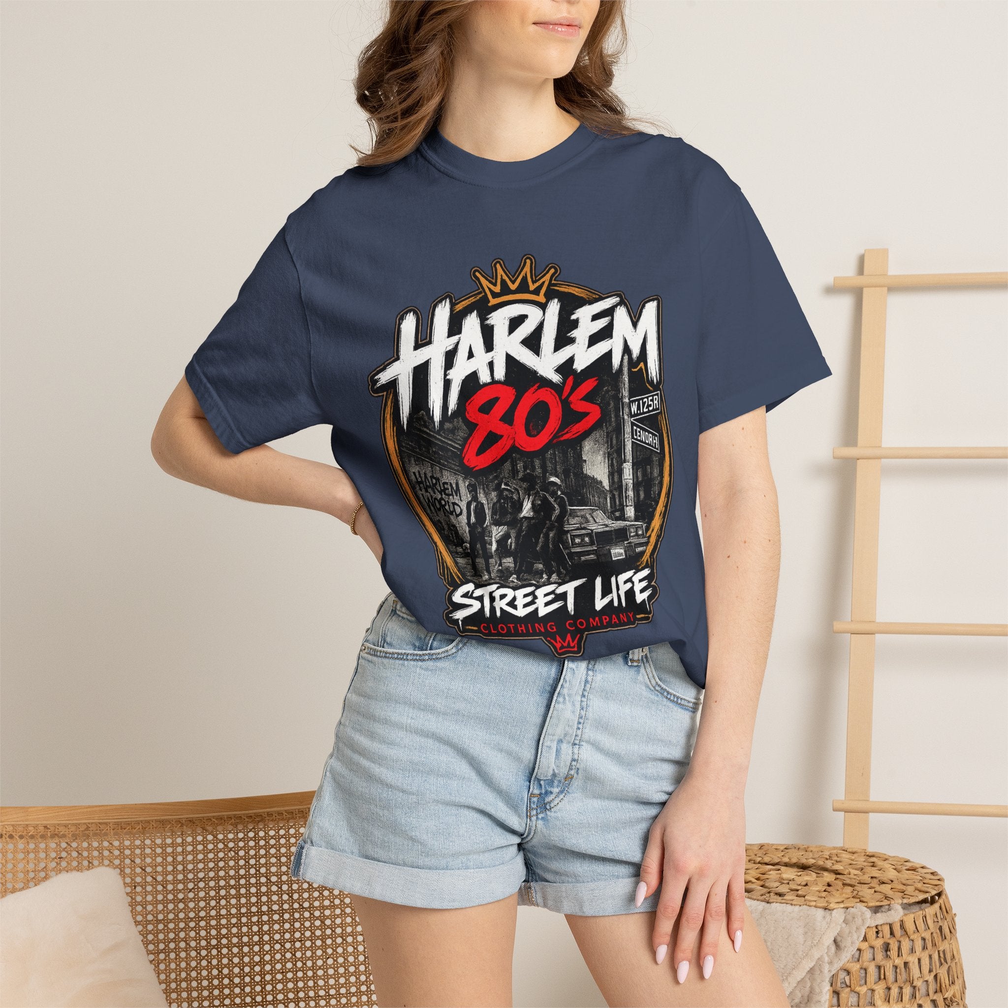 Harlem 80s Street Life T-Shirt | Retro Urban Graphic Tee