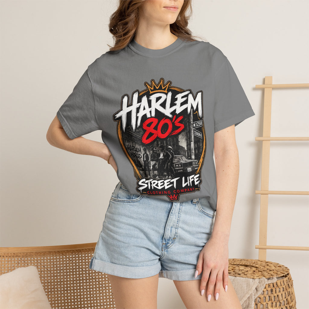 Harlem 80s Street Life T-Shirt | Retro Urban Graphic Tee