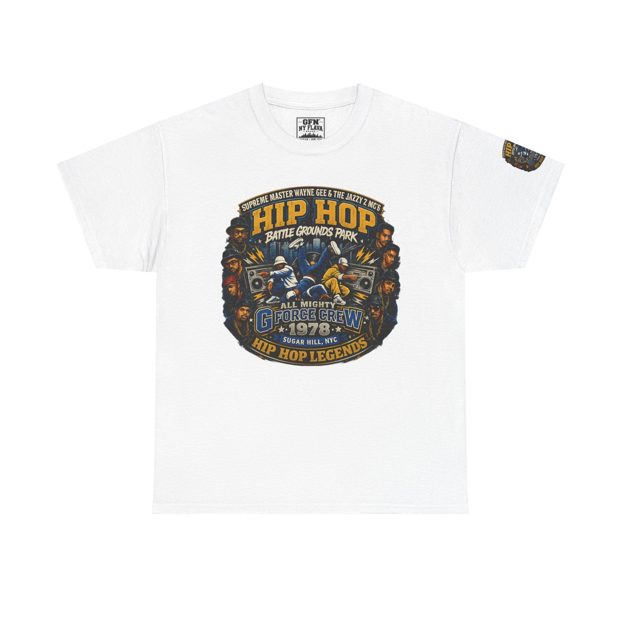 Hip Hop Legends Vintage Graphic Tee — Battle Grounds Park 1978 Retro T-Shirt