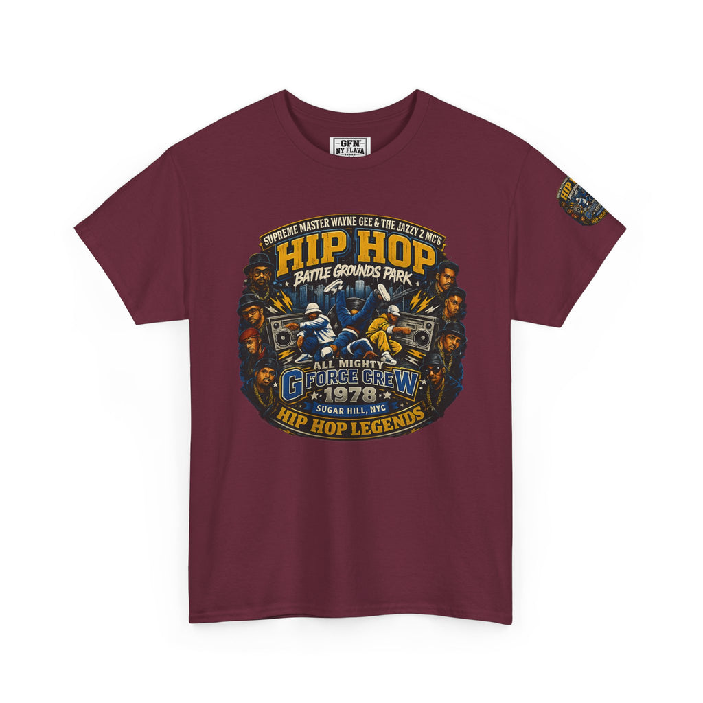 Hip Hop Legends Vintage Graphic Tee — Battle Grounds Park 1978 Retro T-Shirt