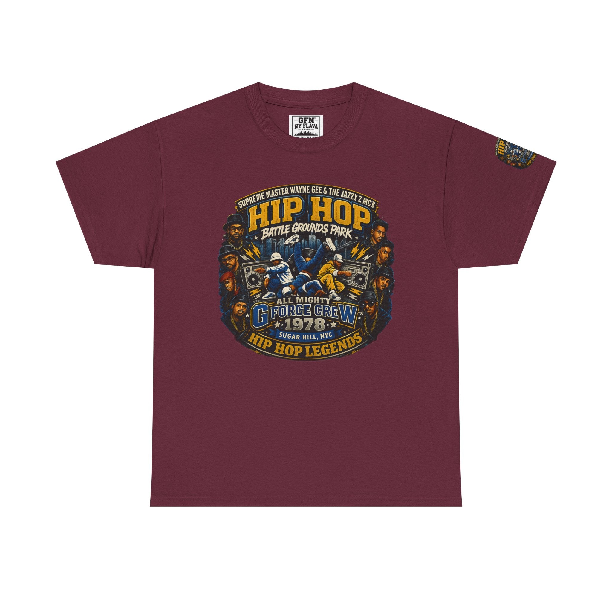 Hip Hop Legends Vintage Graphic Tee — Battle Grounds Park 1978 Retro T-Shirt