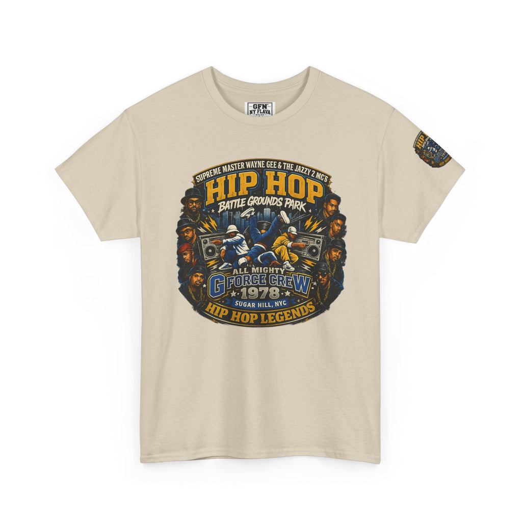 Hip Hop Legends Vintage Graphic Tee — Battle Grounds Park 1978 Retro T-Shirt