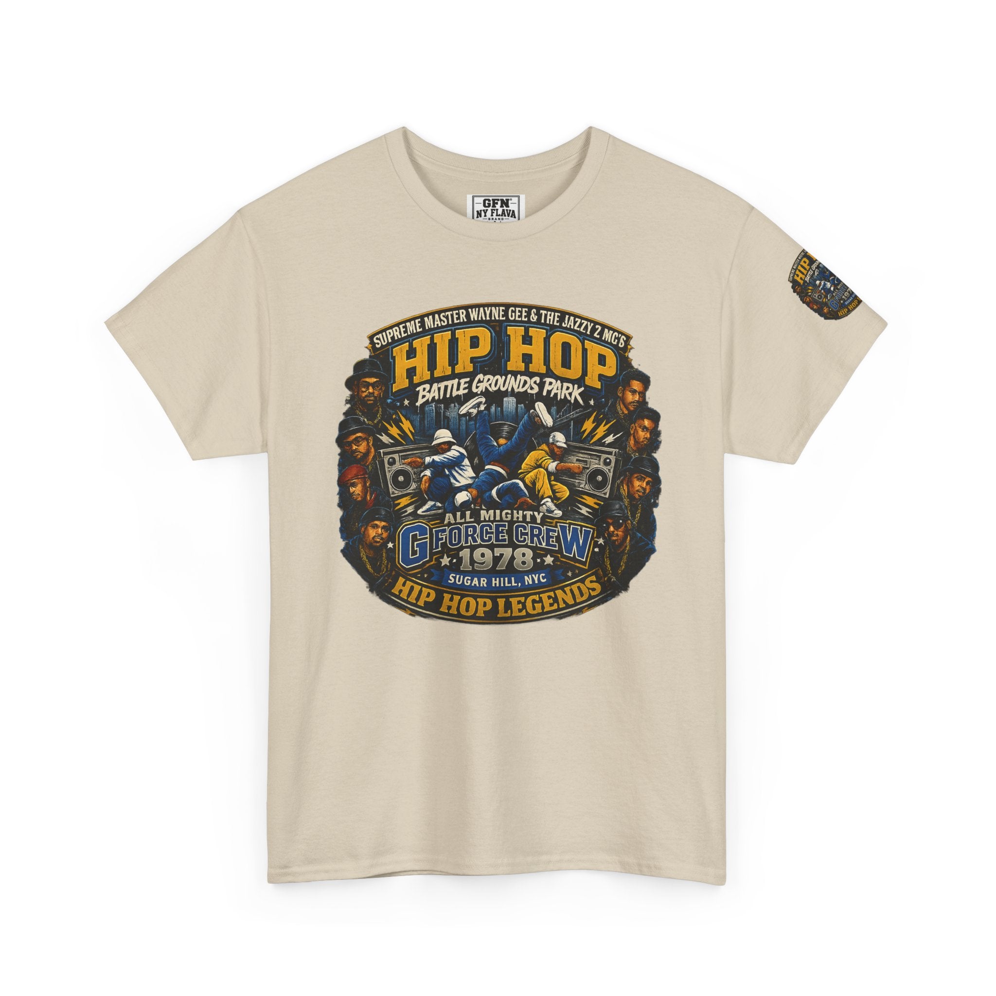 Hip Hop Legends Vintage Graphic Tee — Battle Grounds Park 1978 Retro T-Shirt