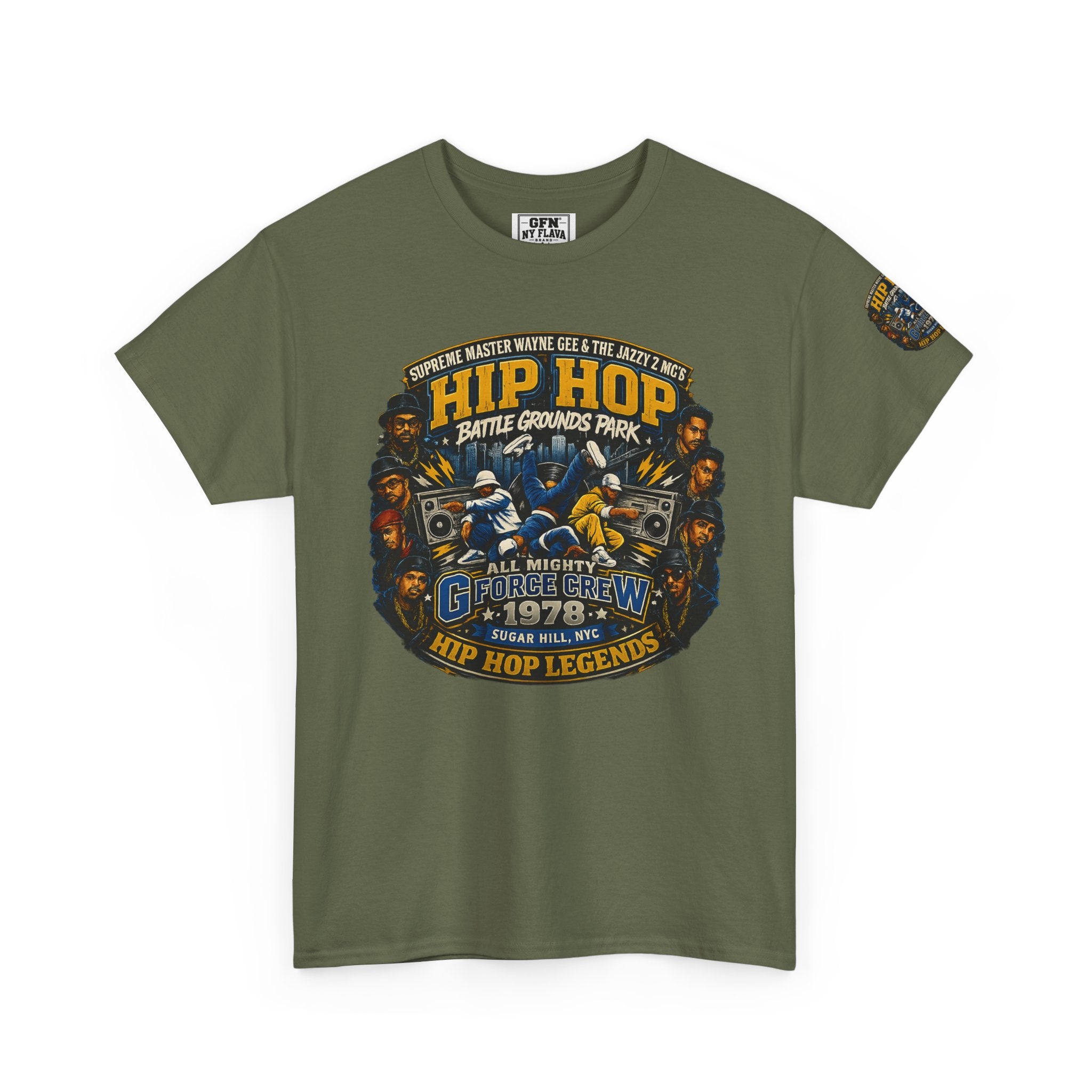 Hip Hop Legends Vintage Graphic Tee — Battle Grounds Park 1978 Retro T-Shirt