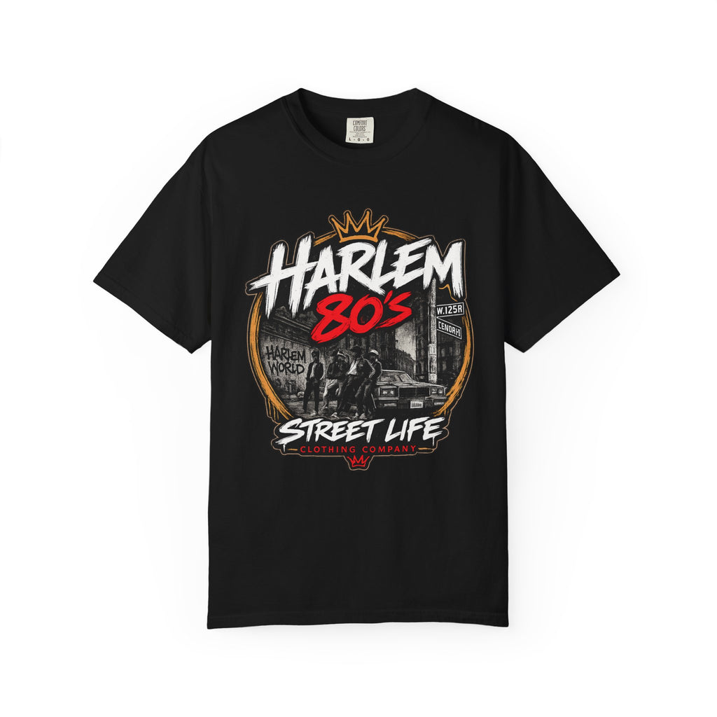 Harlem 80s Street Life T-Shirt | Retro Urban Graphic Tee