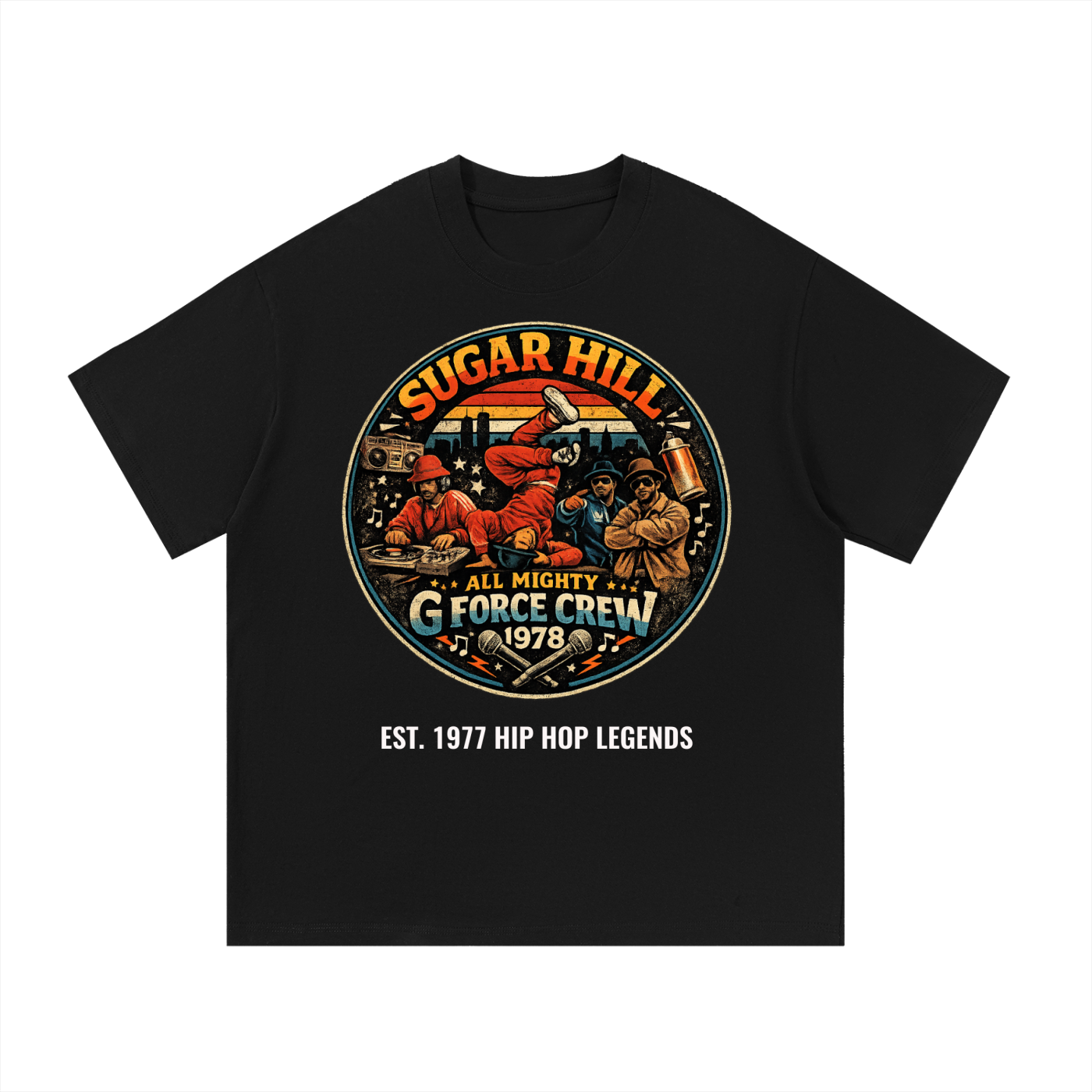 Essential Cotton T-Shirt g force crew hip hop legends