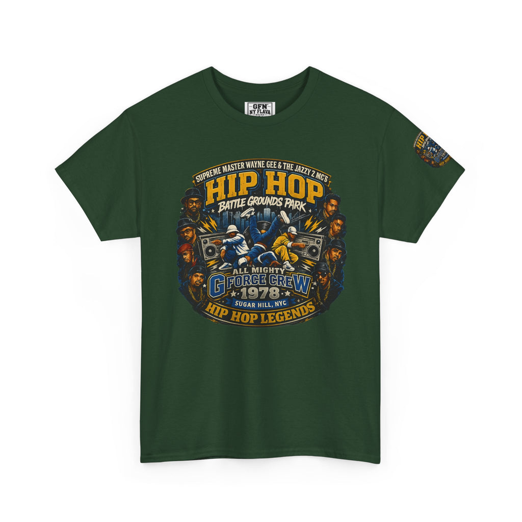 Hip Hop Legends Vintage Graphic Tee — Battle Grounds Park 1978 Retro T-Shirt
