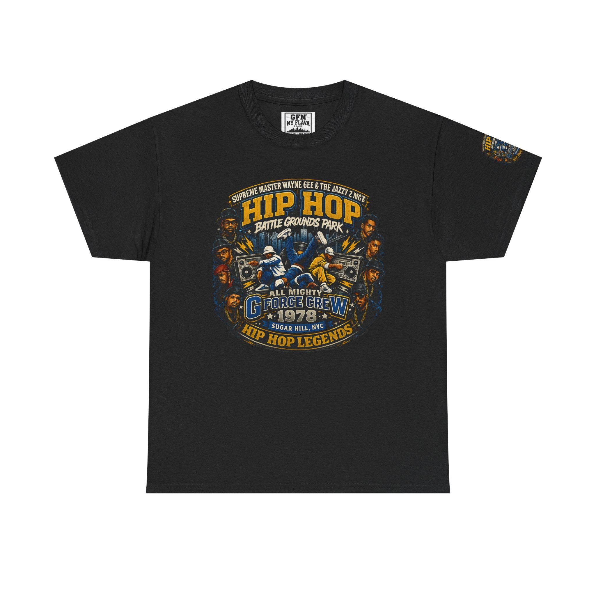 Hip Hop Legends Vintage Graphic Tee — Battle Grounds Park 1978 Retro T-Shirt