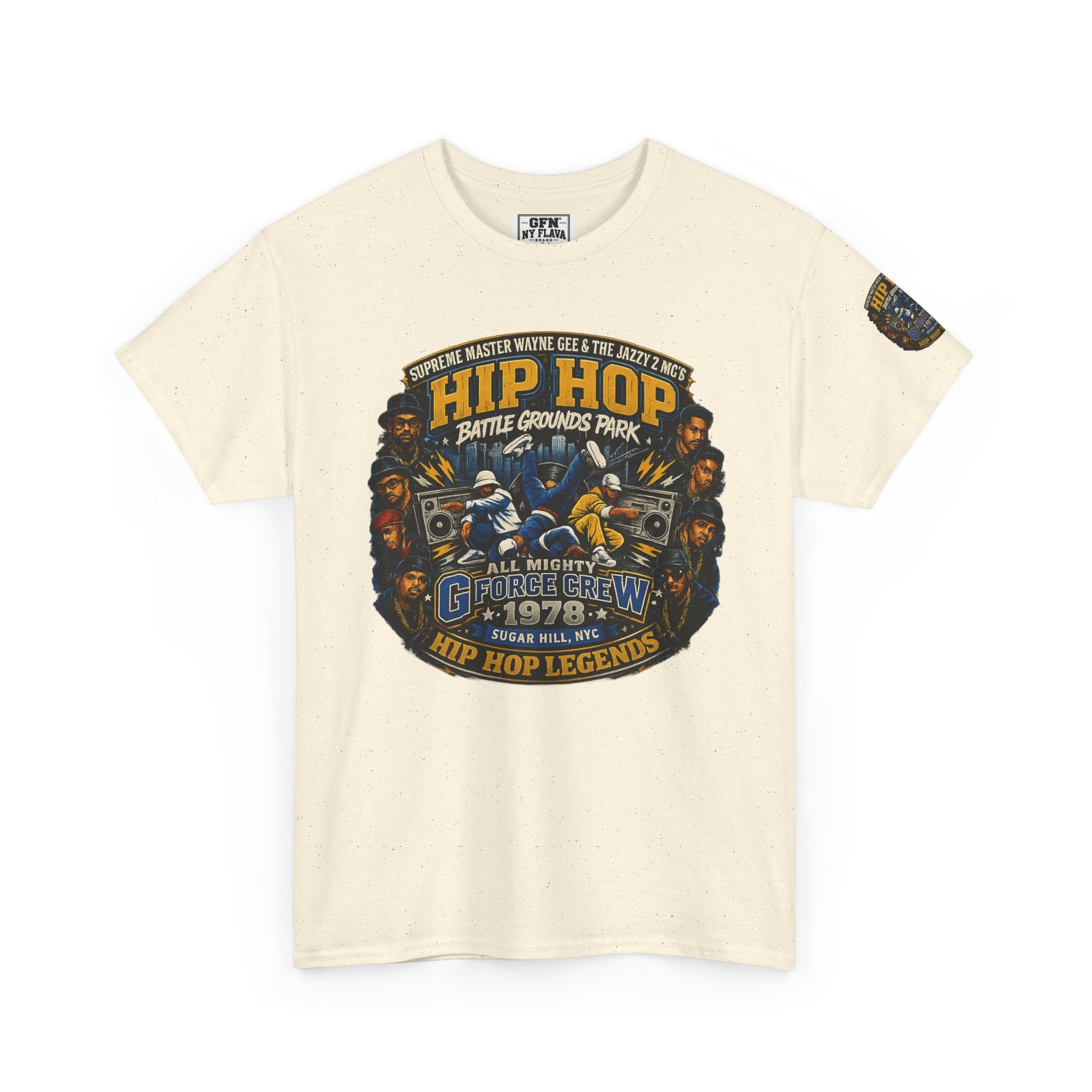 Hip Hop Legends Vintage Graphic Tee — Battle Grounds Park 1978 Retro T-Shirt