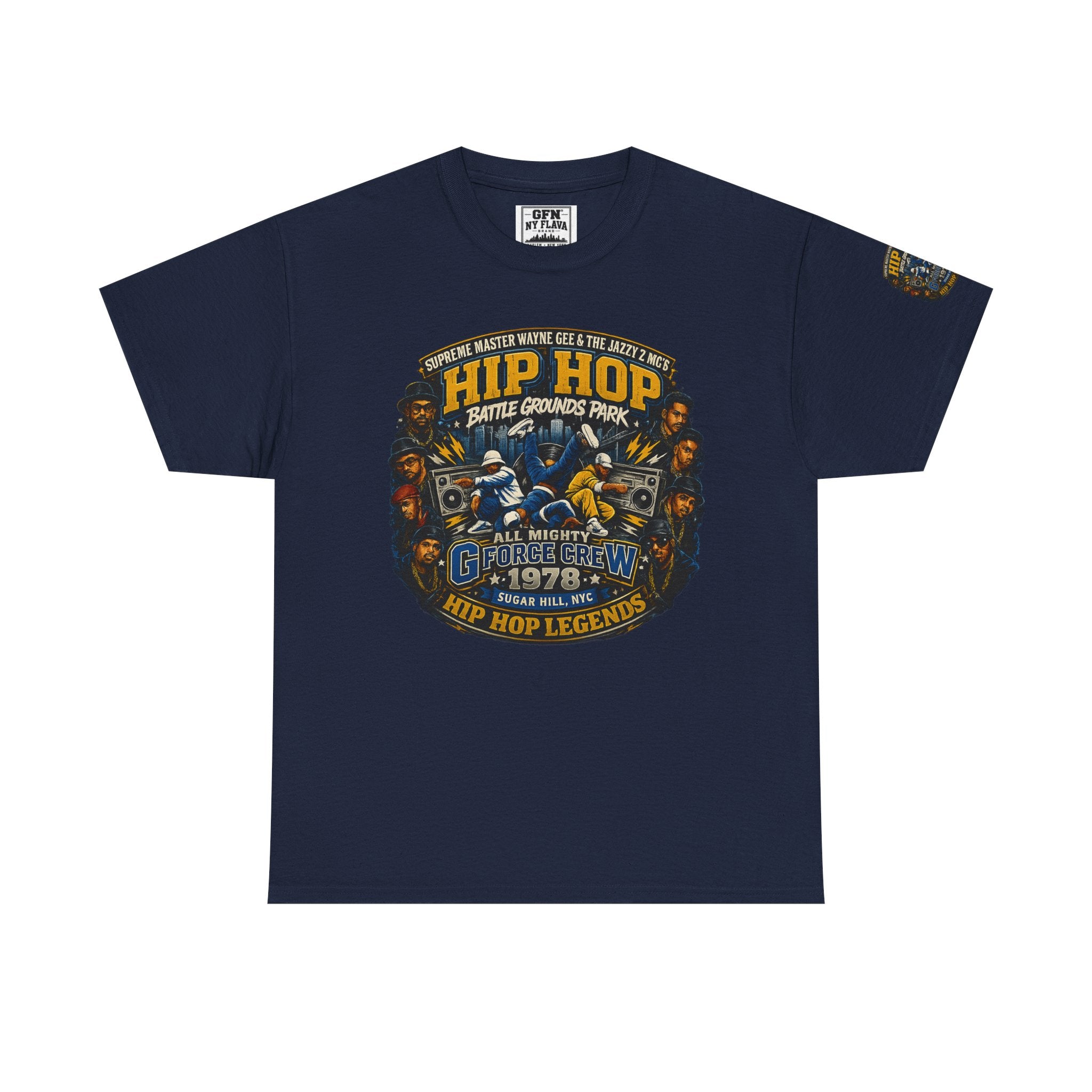 Hip Hop Legends Vintage Graphic Tee — Battle Grounds Park 1978 Retro T-Shirt