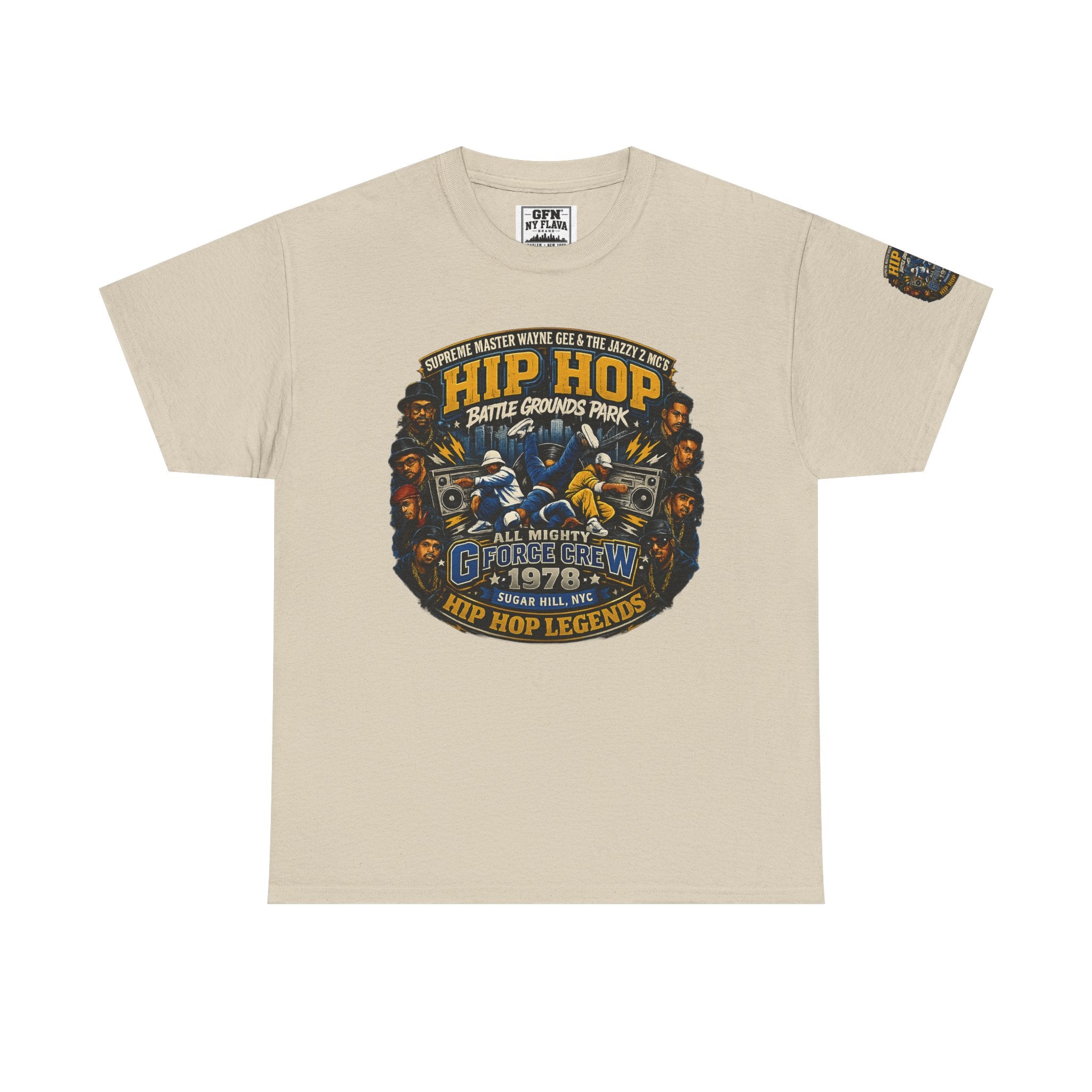 Hip Hop Legends Vintage Graphic Tee — Battle Grounds Park 1978 Retro T-Shirt