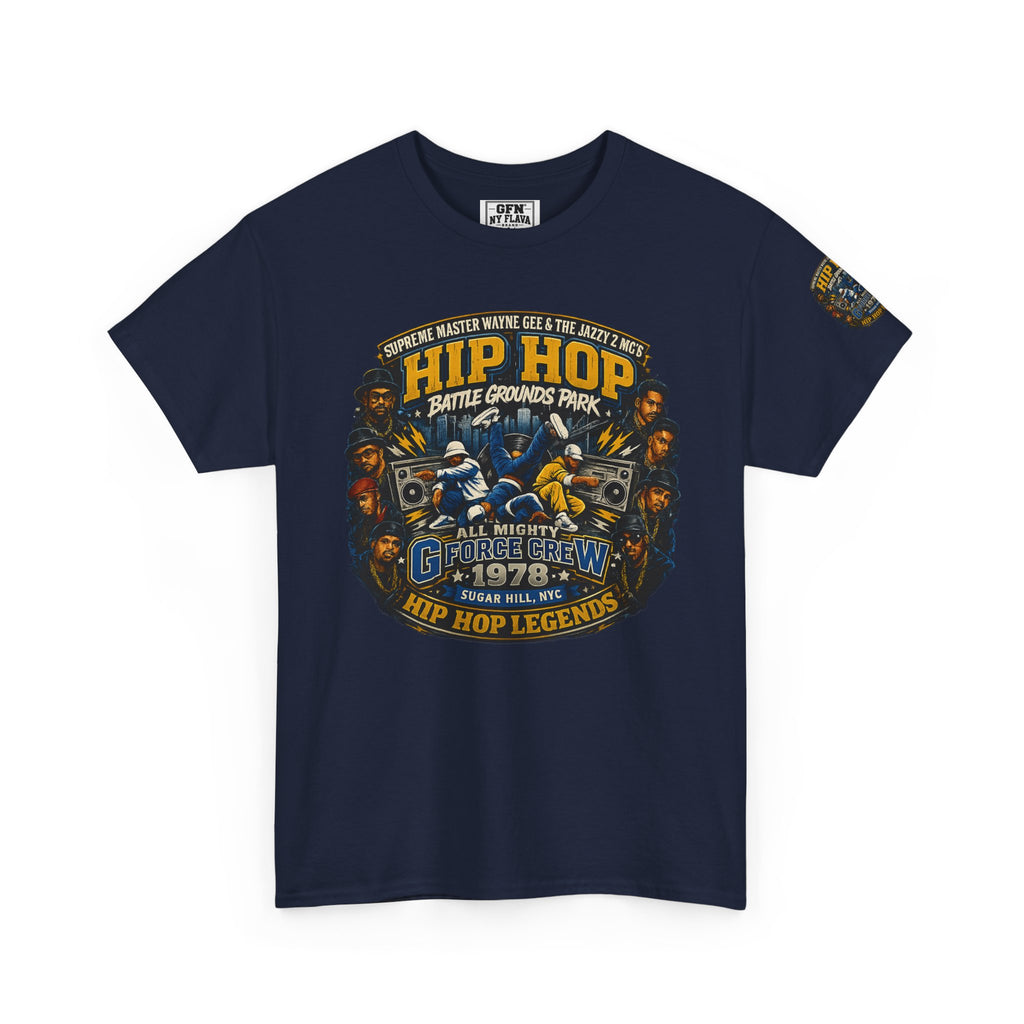 Hip Hop Legends Vintage Graphic Tee — Battle Grounds Park 1978 Retro T-Shirt