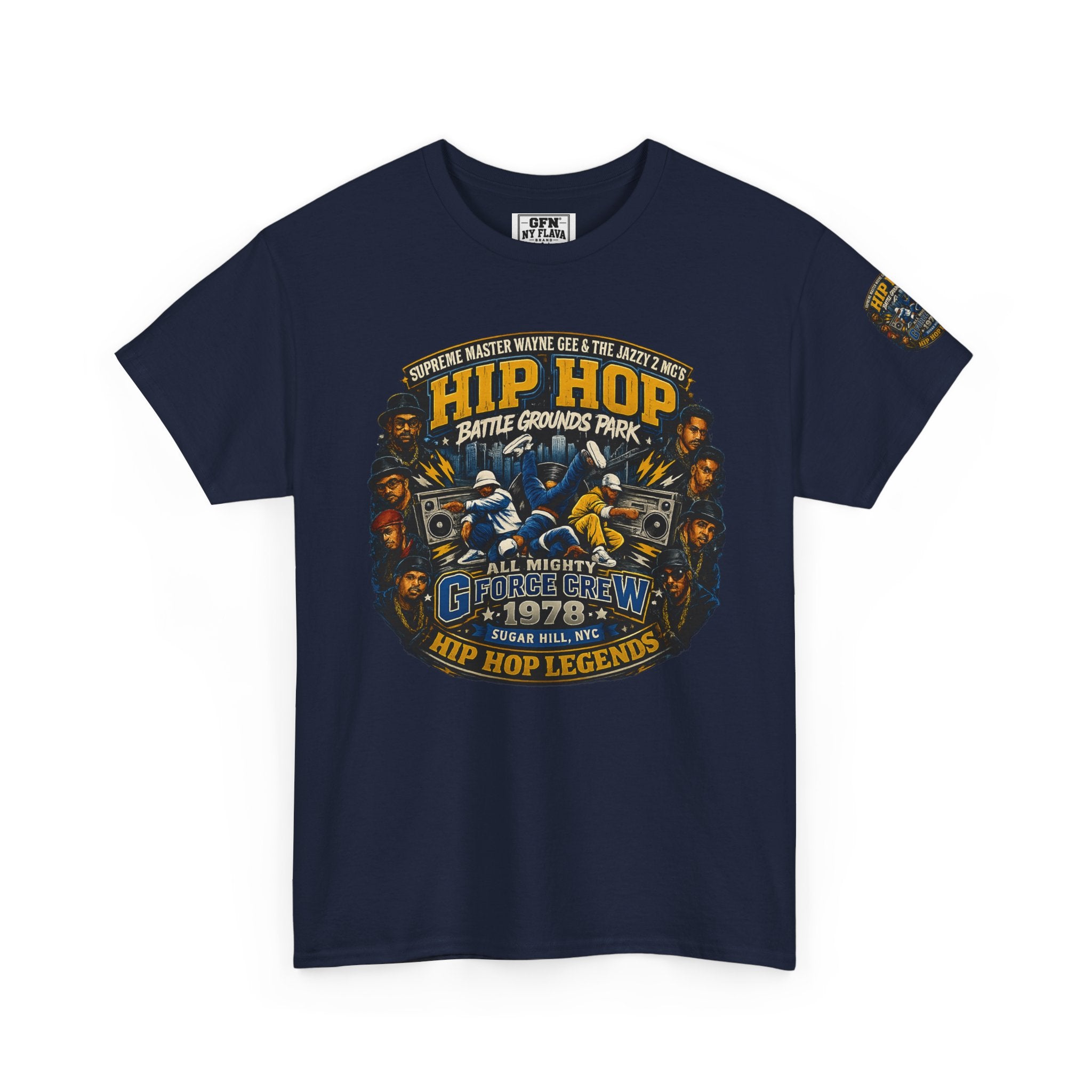 Hip Hop Legends Vintage Graphic Tee — Battle Grounds Park 1978 Retro T-Shirt