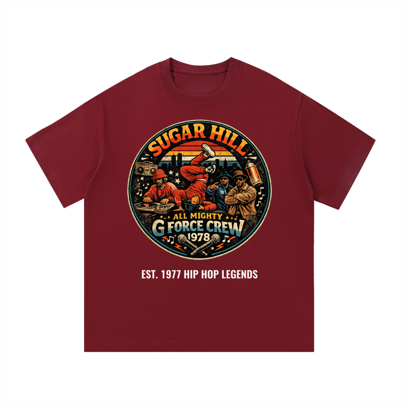 Essential Cotton T-Shirt g force crew hip hop legends