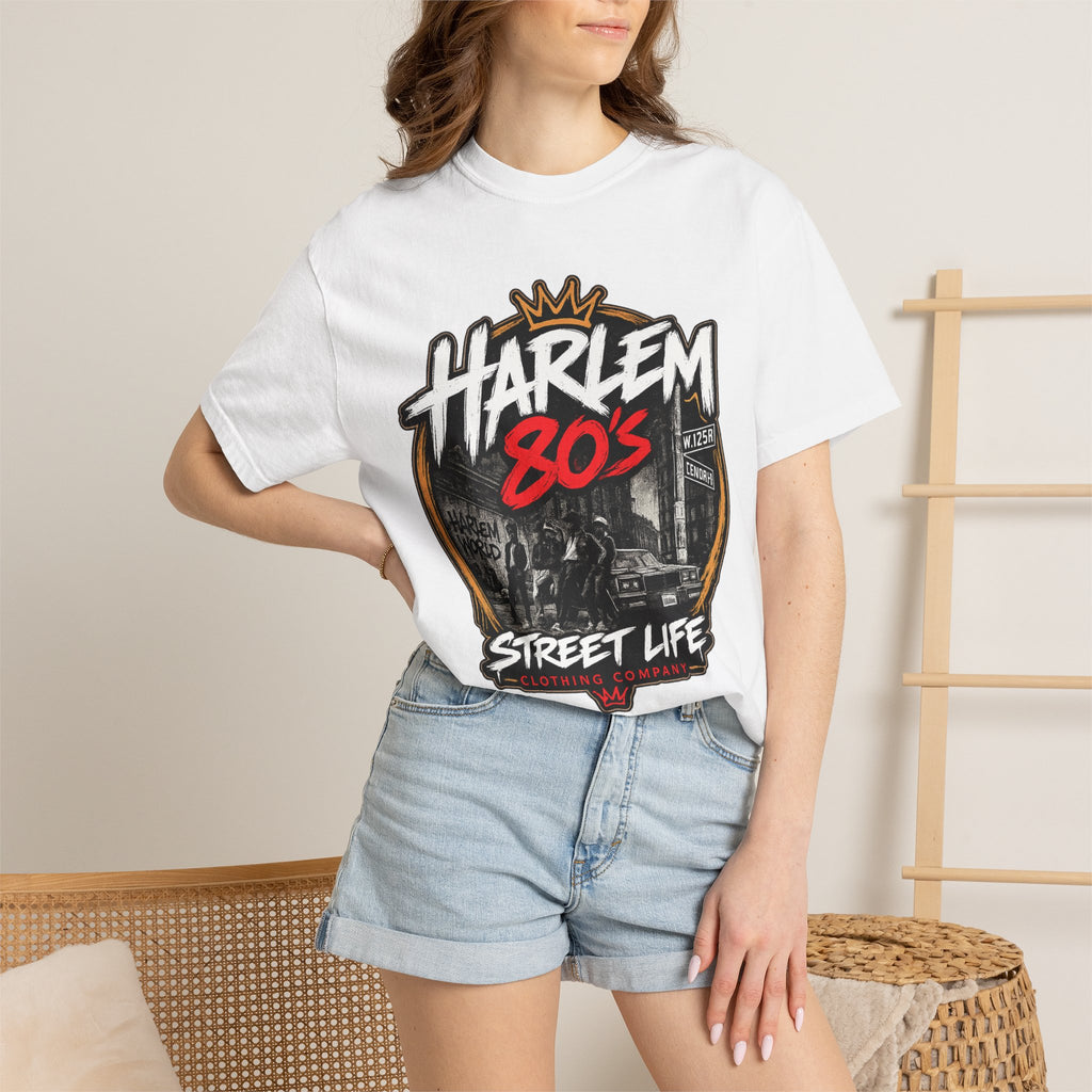 Harlem 80s Street Life T-Shirt | Retro Urban Graphic Tee