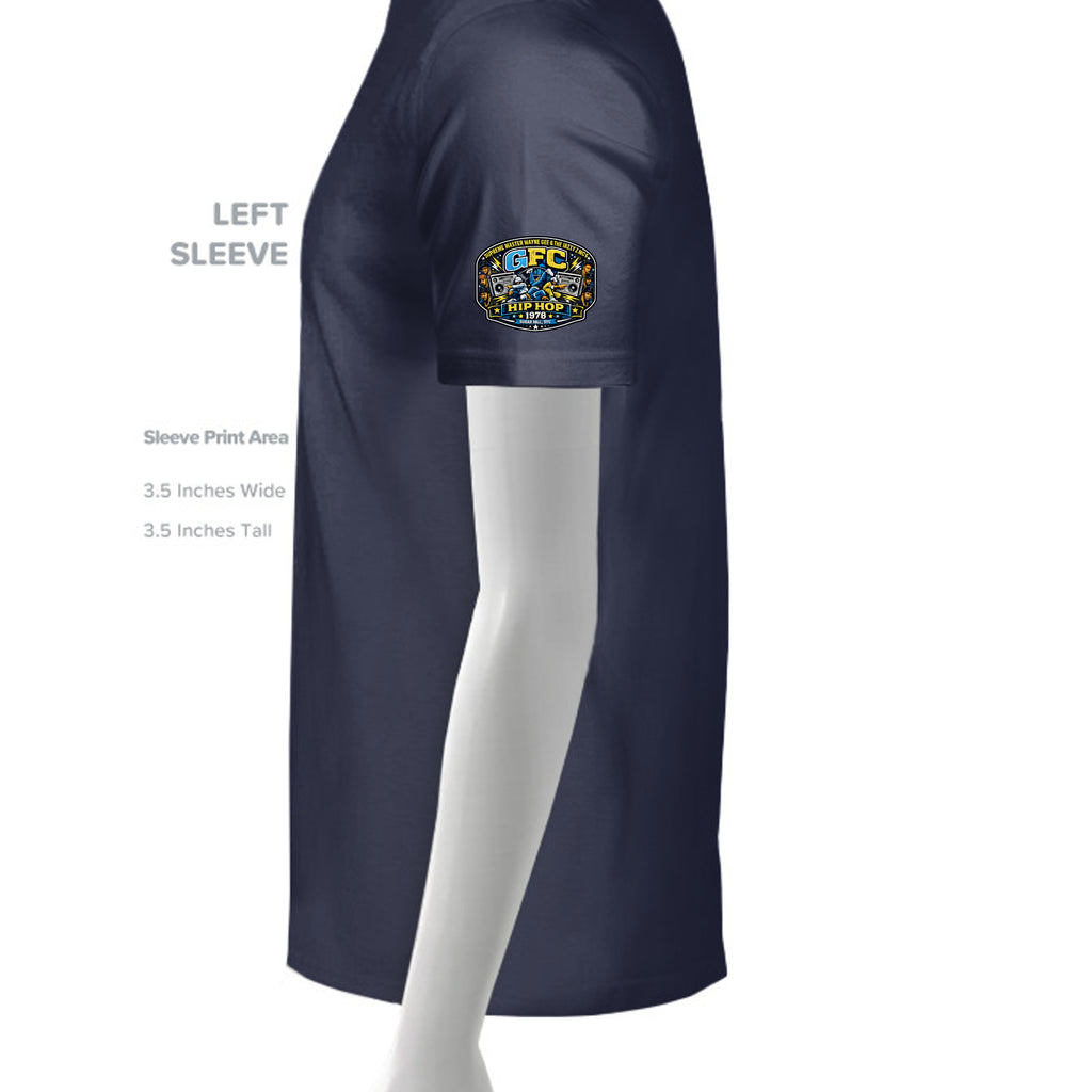 True Navy/ White - YST100 - SLEEVE_LEFT